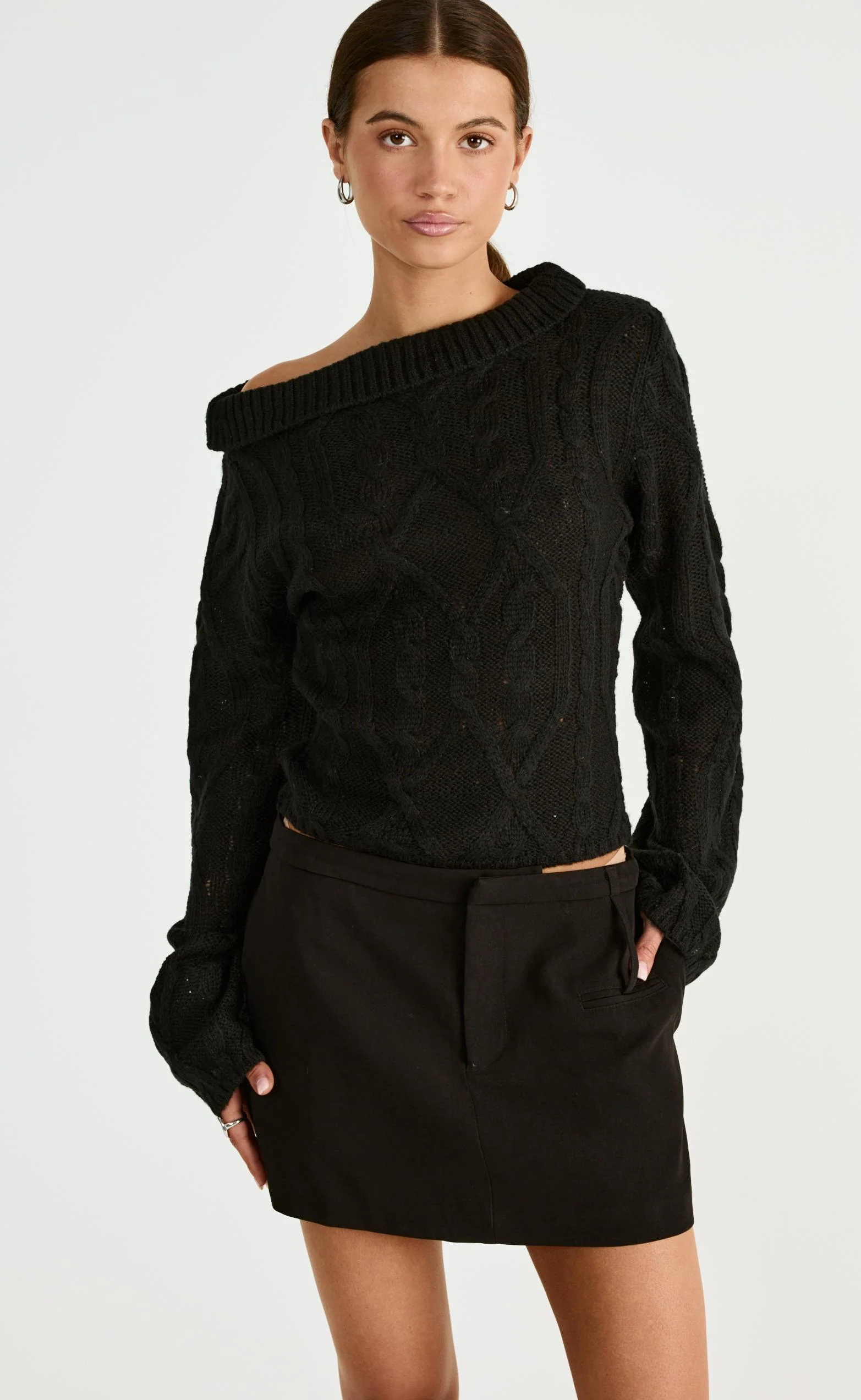 Loch Long Sleeve Top (Black) - Image 8