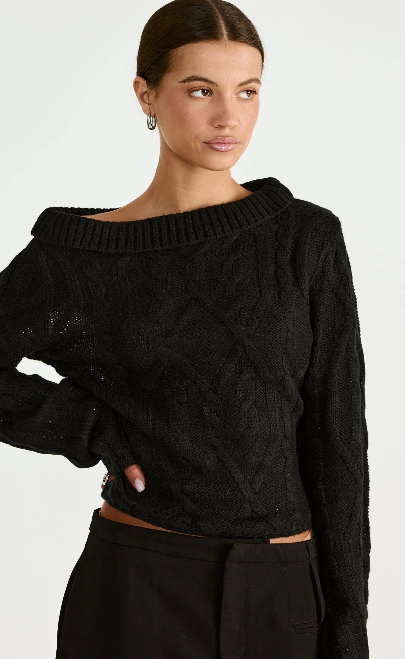 Loch Long Sleeve Top (Black) - Image 9