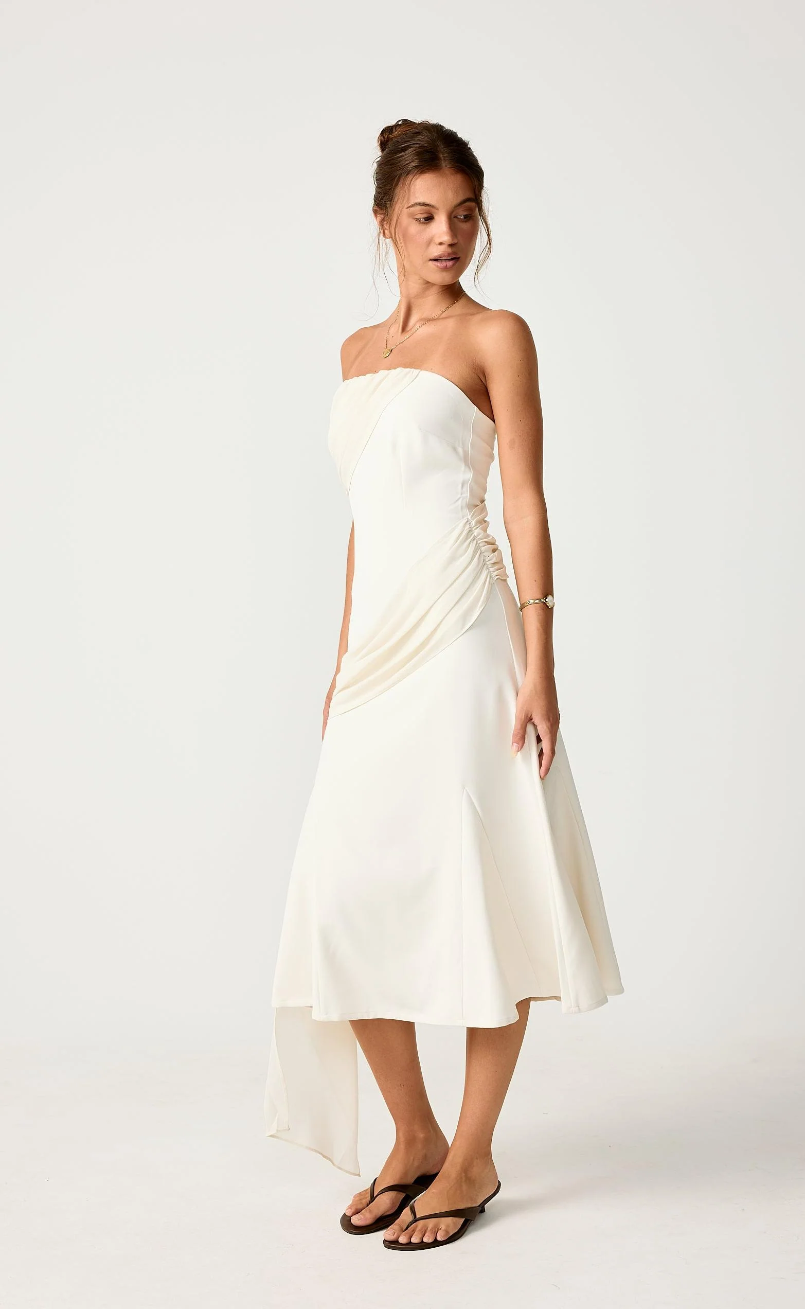 Lovelight Midi Dress (Oat) - Image 5