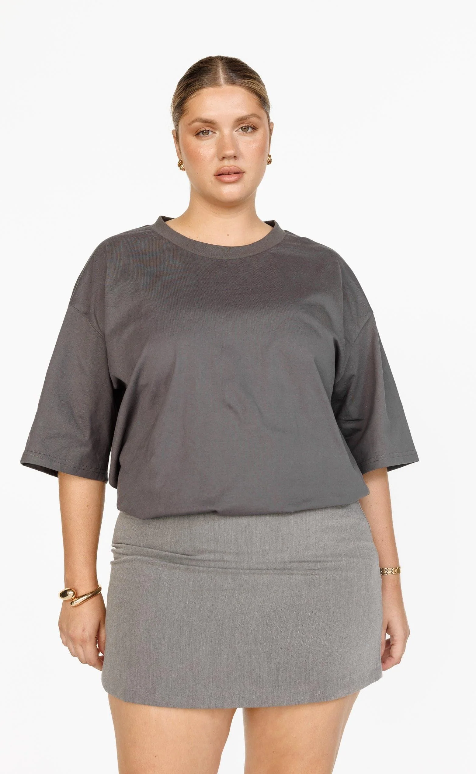 Luca Oversized Tee (Slate) - Image 2