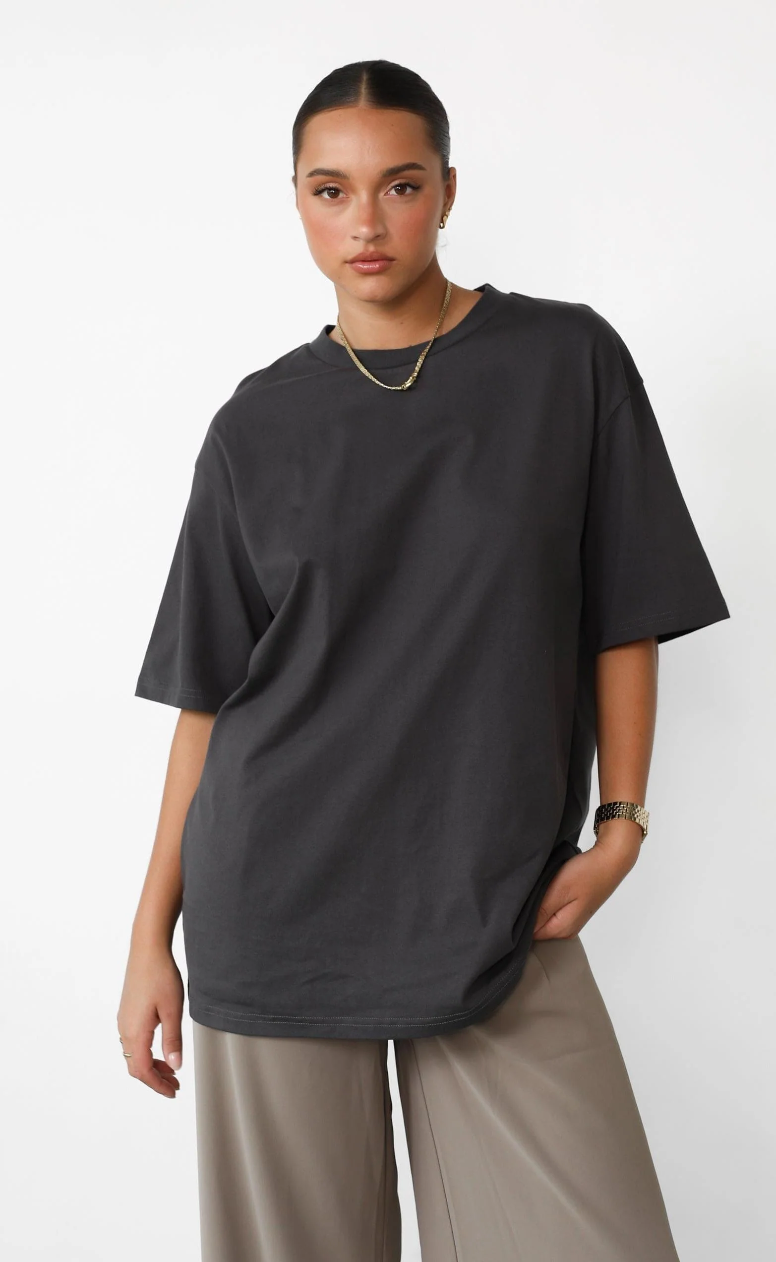 Luca Oversized Tee (Slate) - Image 6