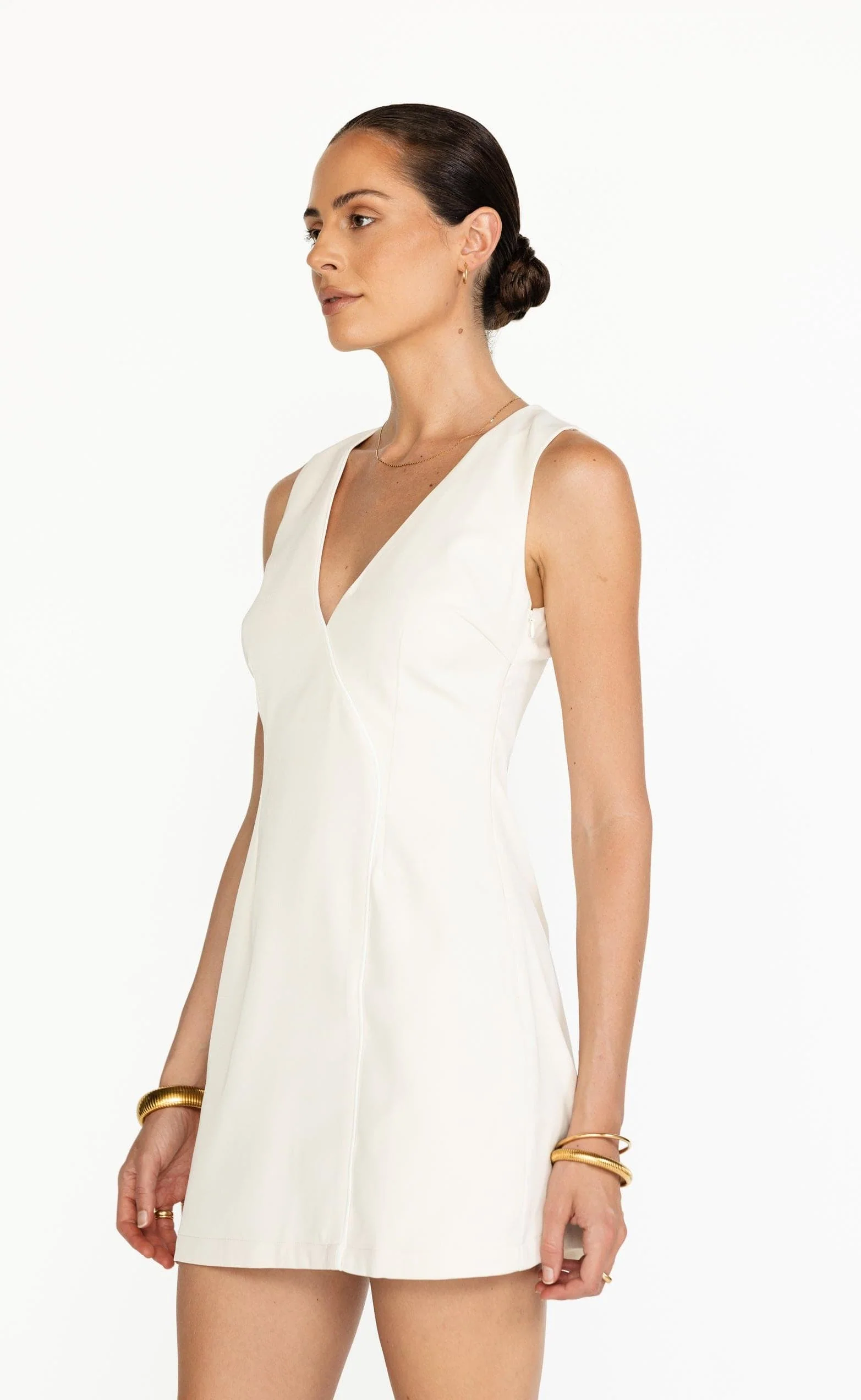Luiza Mini Dress (Oat) - Image 3