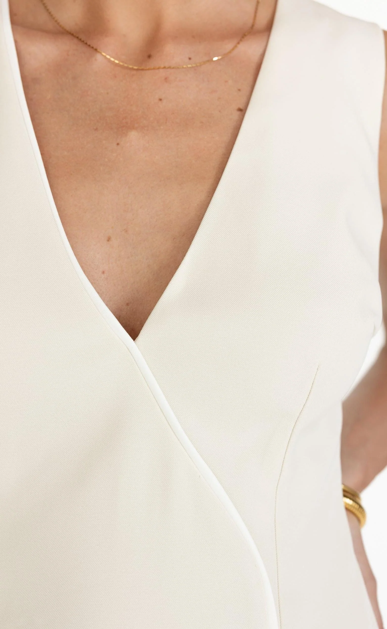 Luiza Mini Dress (Oat) - Image 6