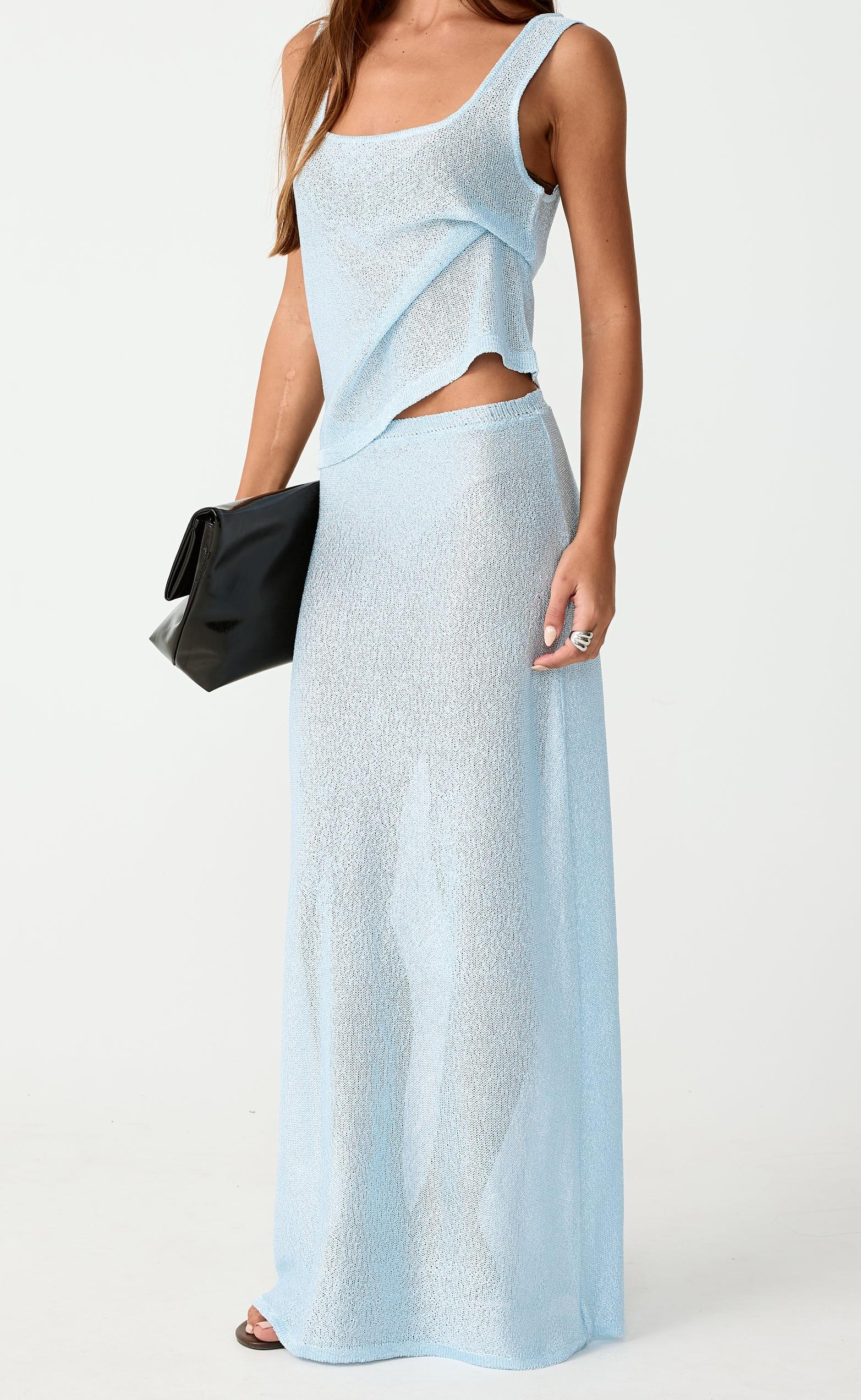 Lulah Maxi Skirt (Baby Blue) - Image 2