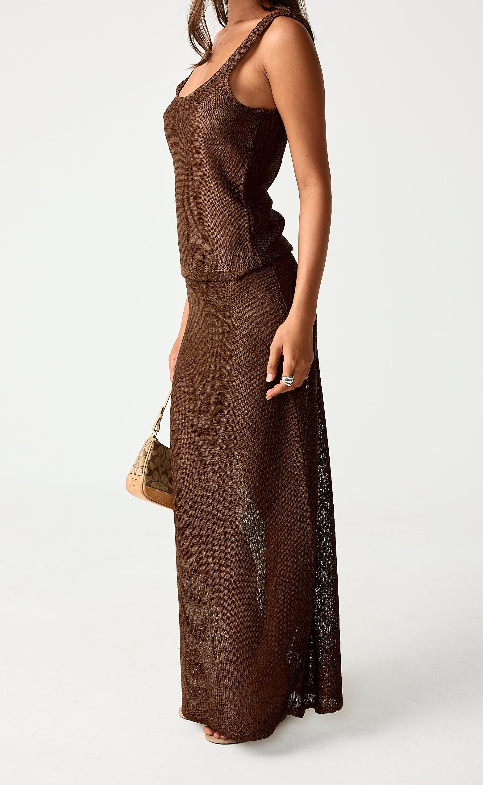 Lulah Maxi Skirt (Chocolate) - Image 2