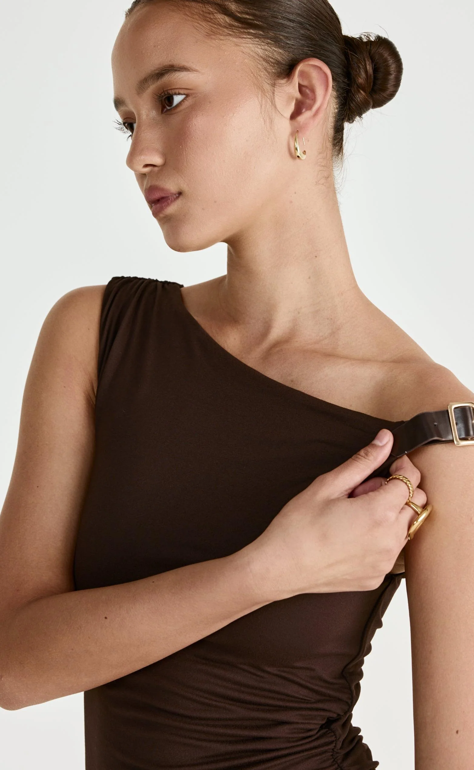 Lundy Mini Dress (Chocolate) - Image 2