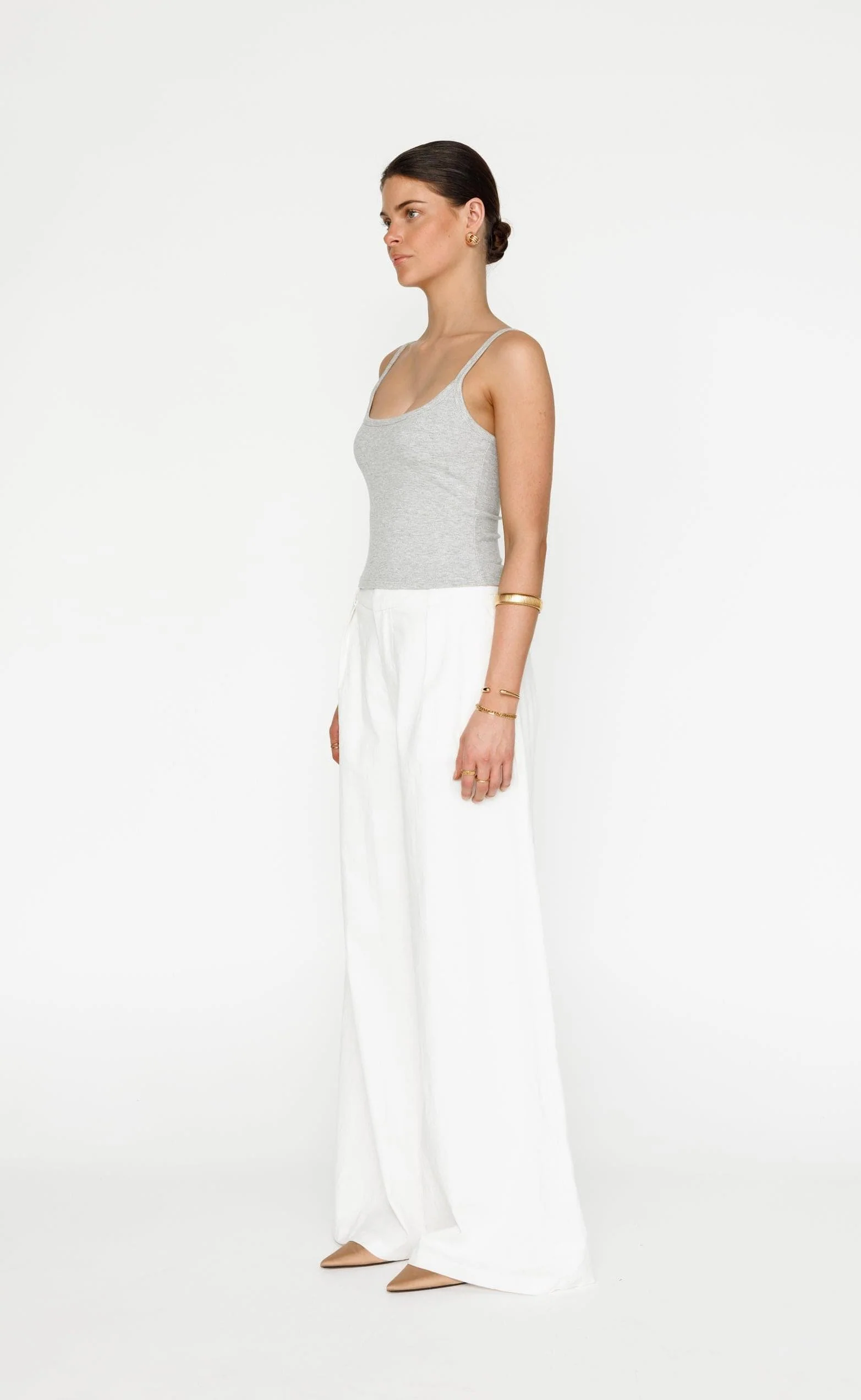 Malina Cami Top (Grey Marle) - Image 3