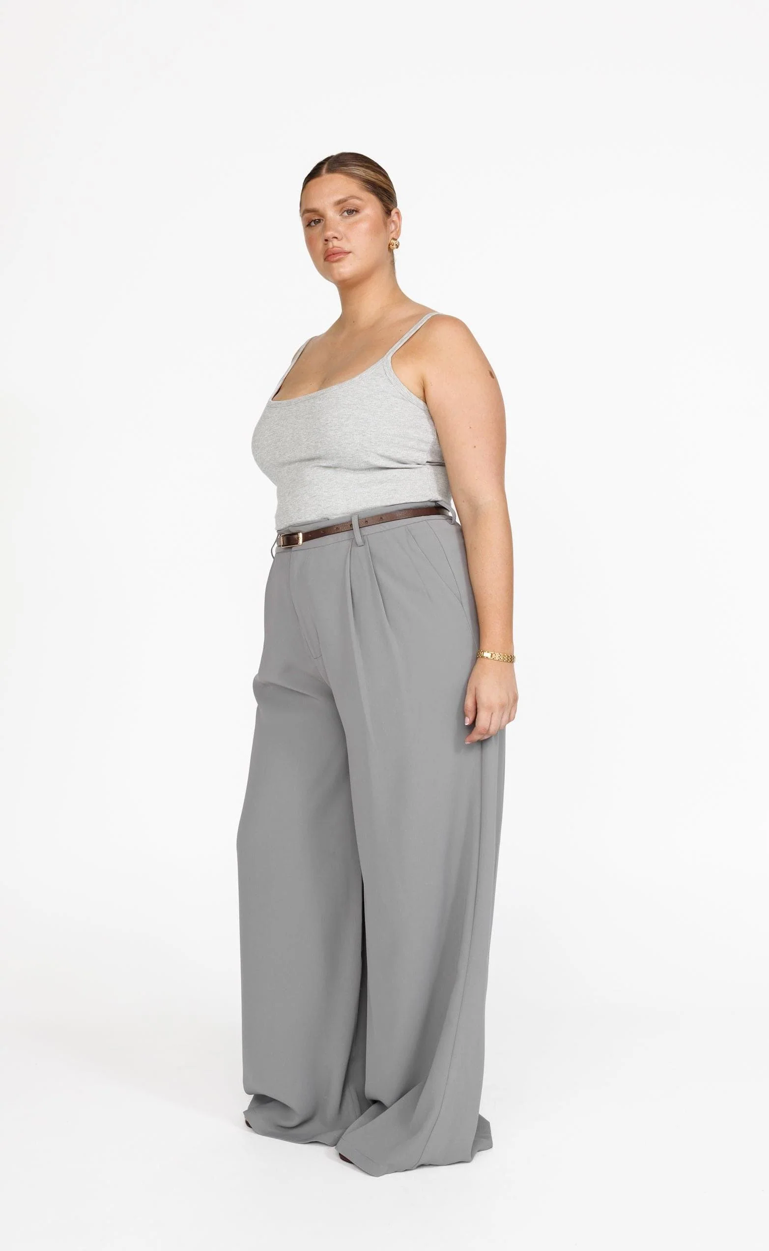 Malina Cami Top (Grey Marle) - Image 7