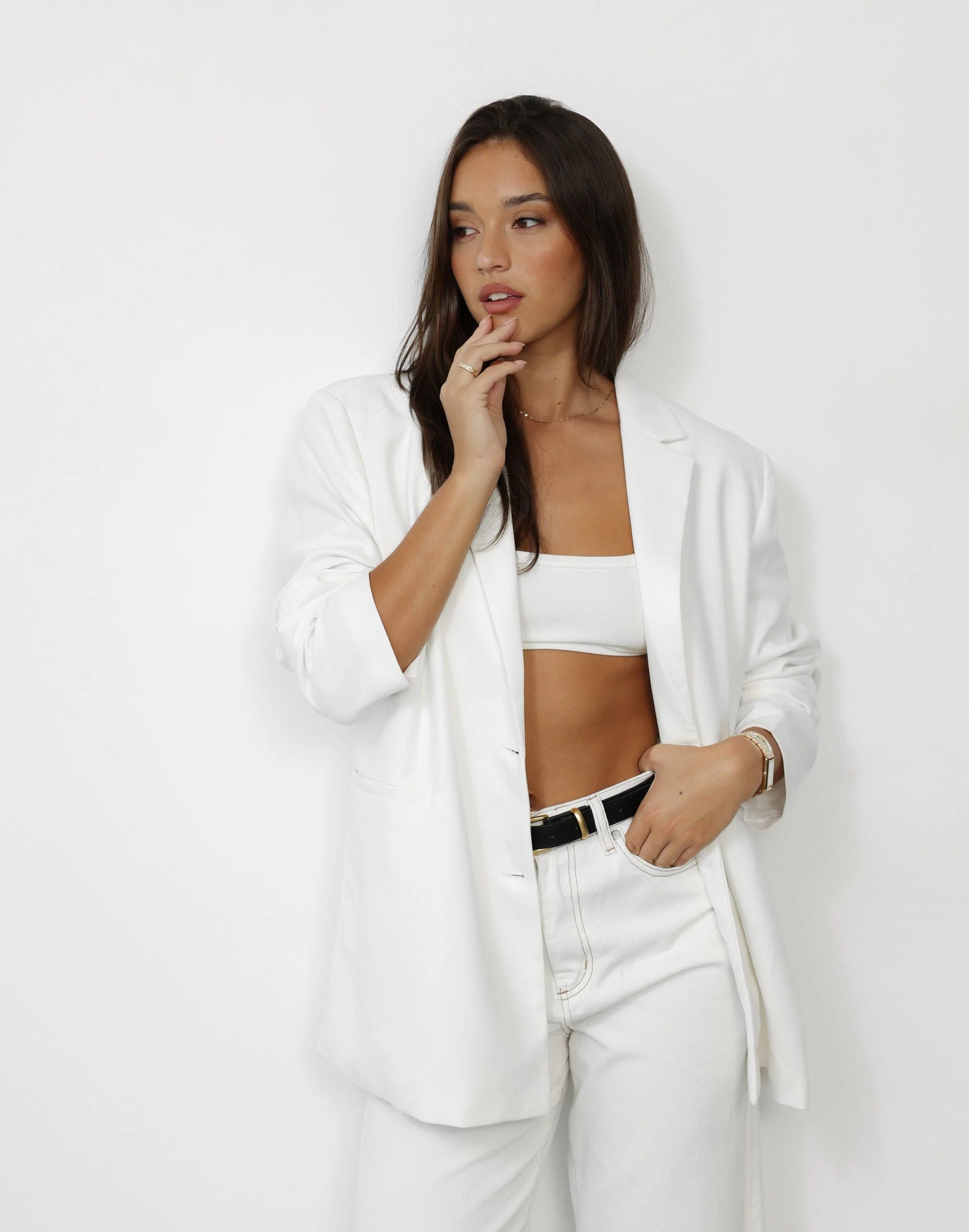 Malina Crop Top (White) - Image 3