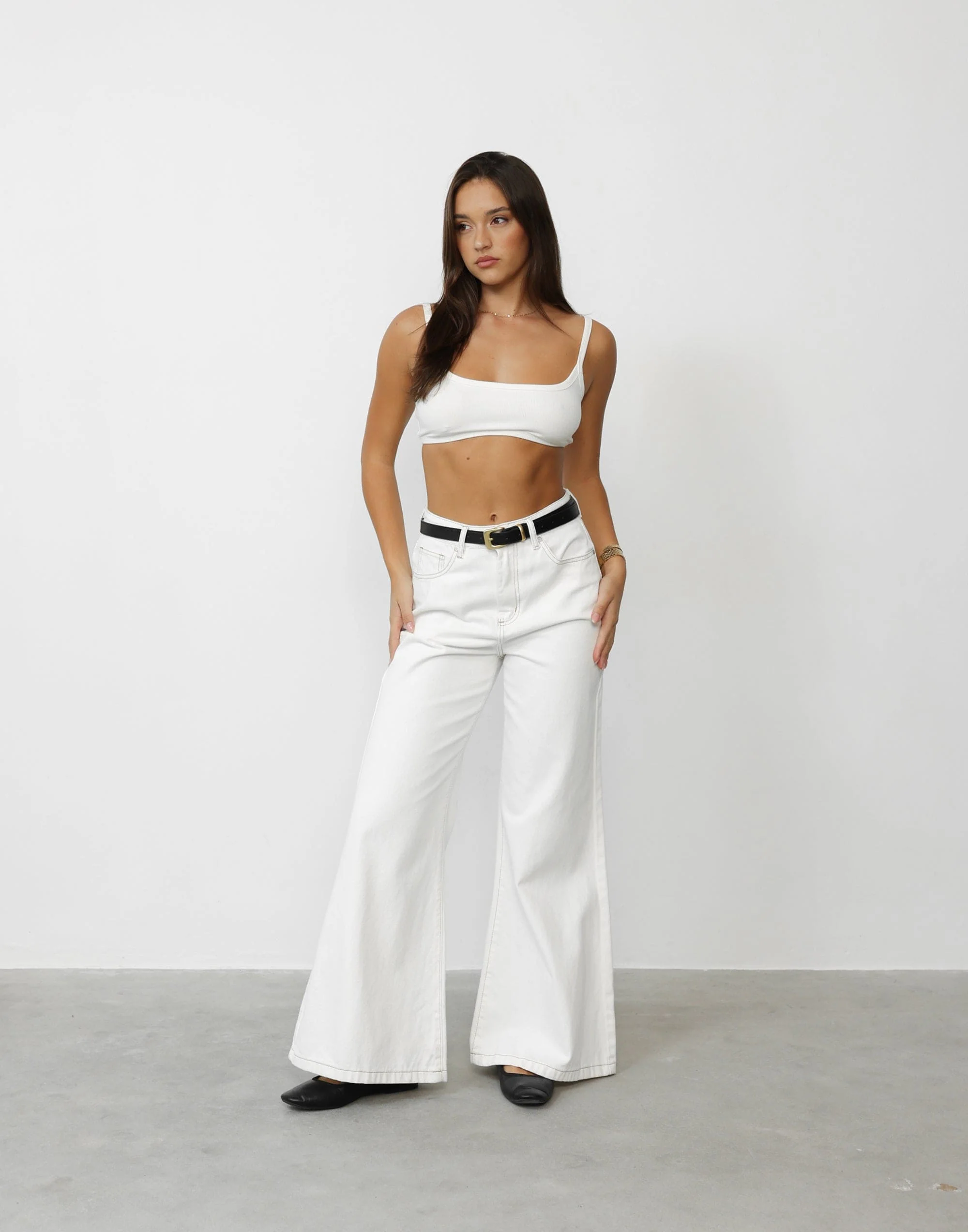 Malina Crop Top (White) - Image 4