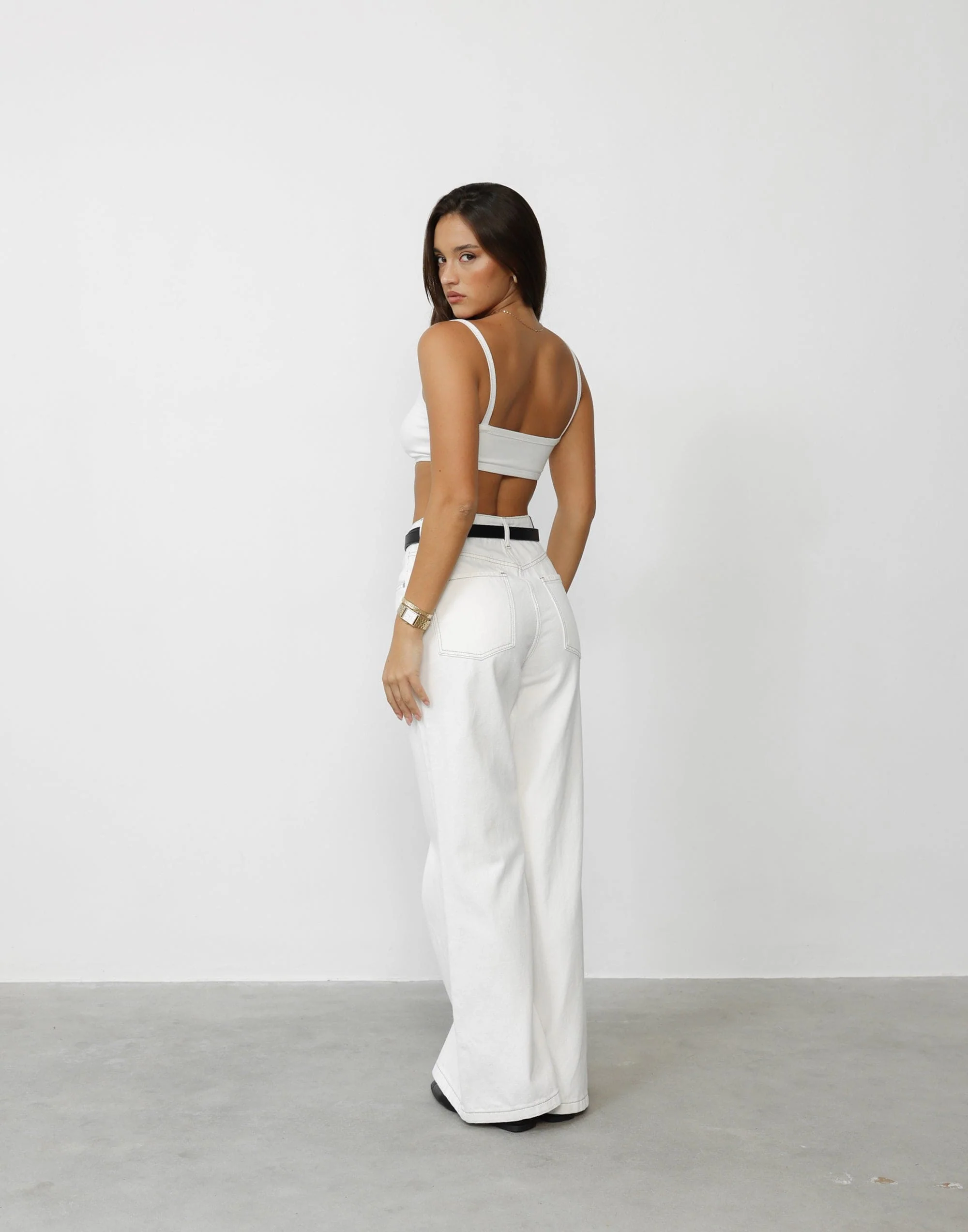 Malina Crop Top (White) - Image 5