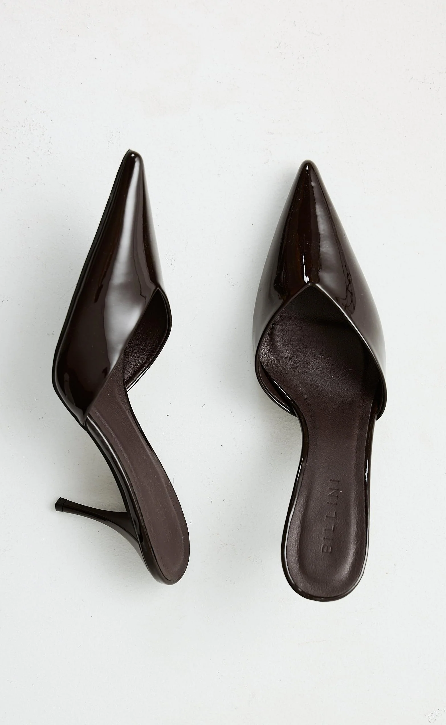 Manson Heels (Chocolate Patent) - By Billini - Image 6
