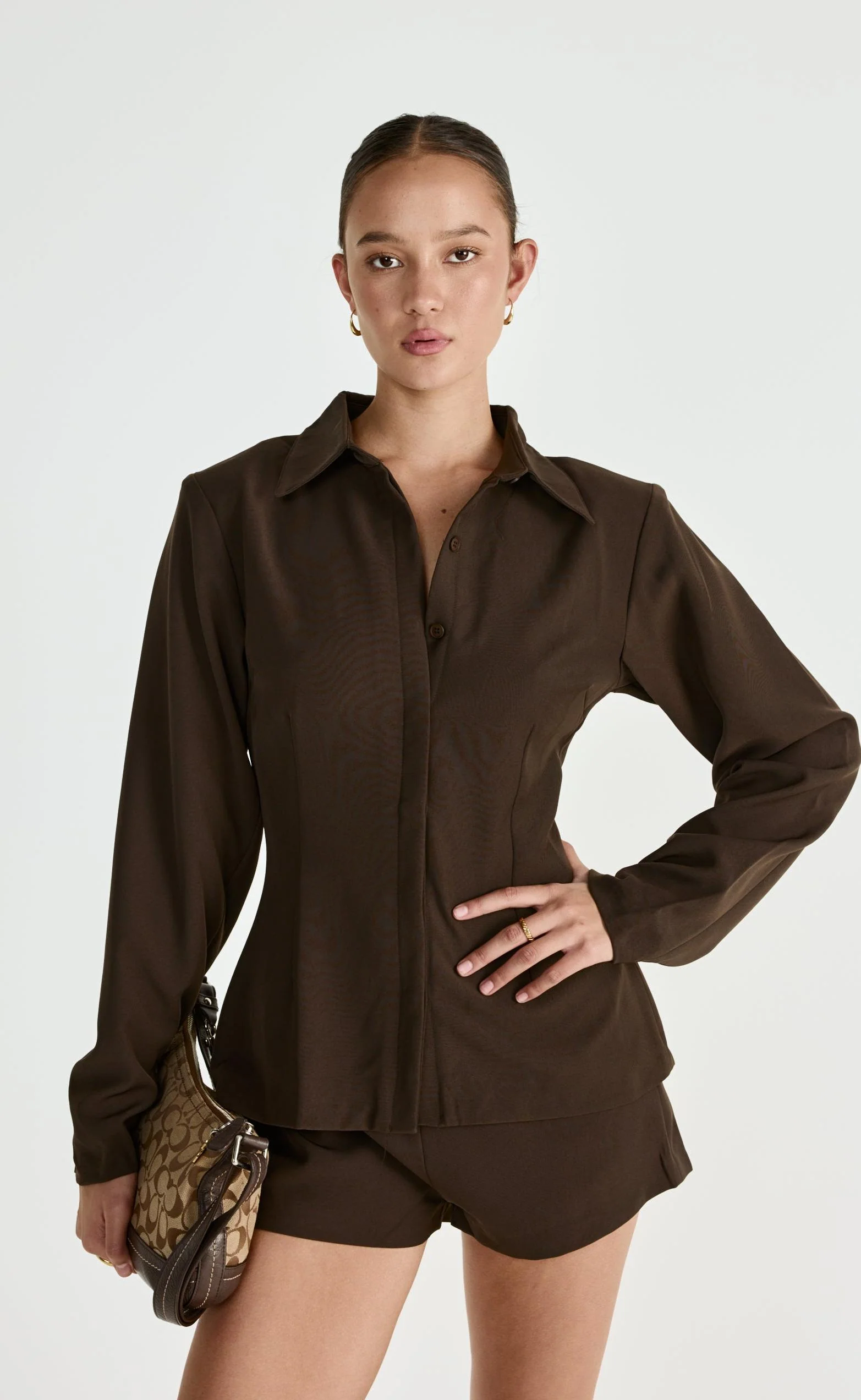Mariella Shorts (Chocolate) - Image 2