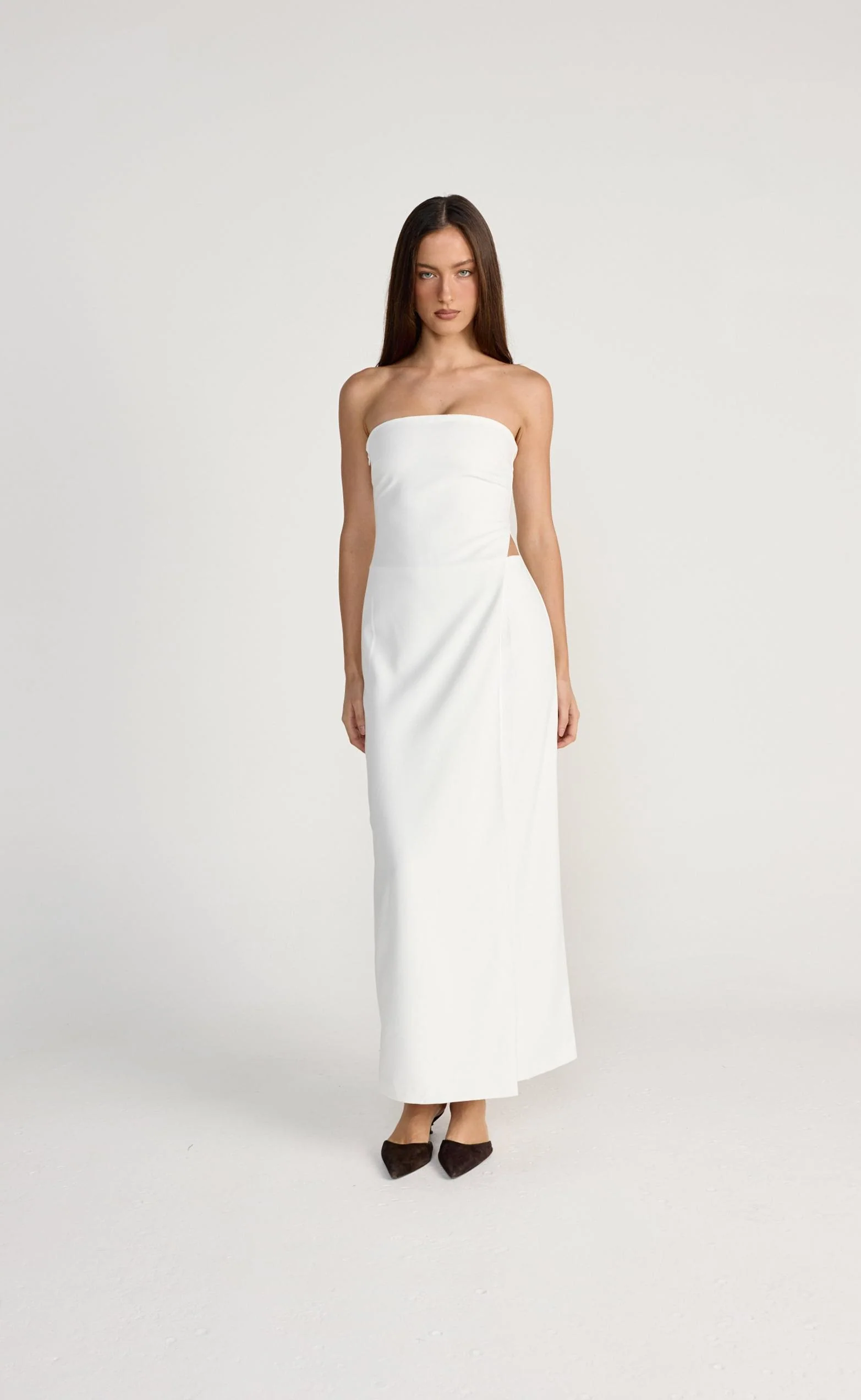Mariza Maxi Dress (White) - Image 3