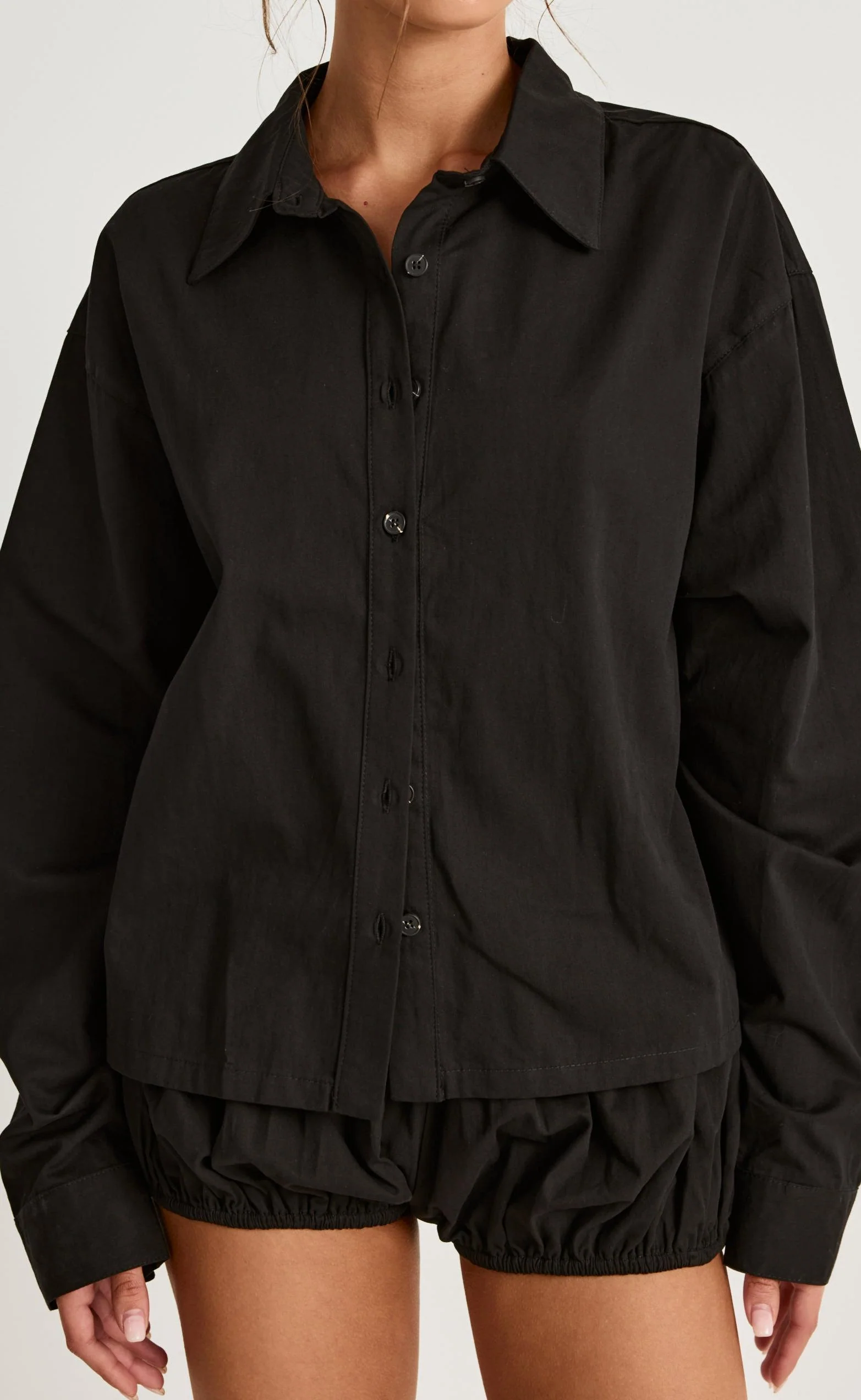 Marly Long Sleeve Shirt (Black) - Image 2