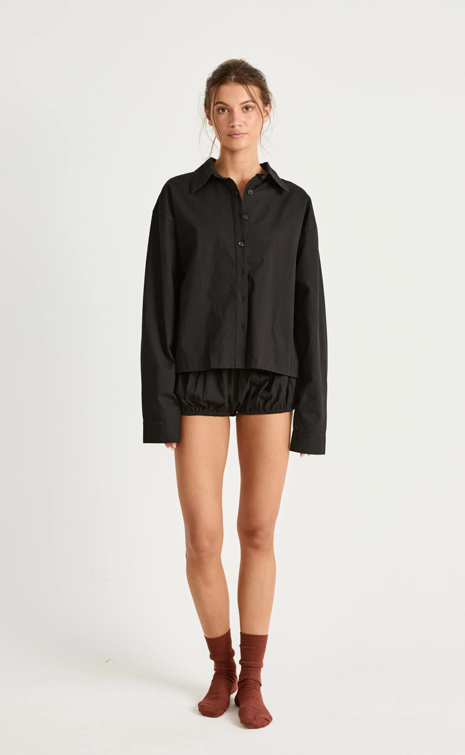 Marly Long Sleeve Shirt (Black) - Image 5