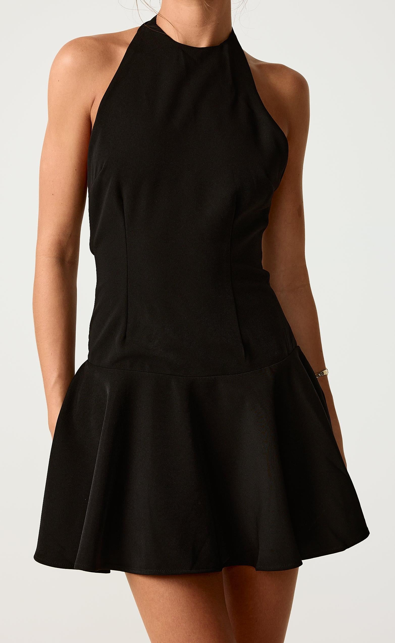Meet Me Mini Dress (Black) - Image 5