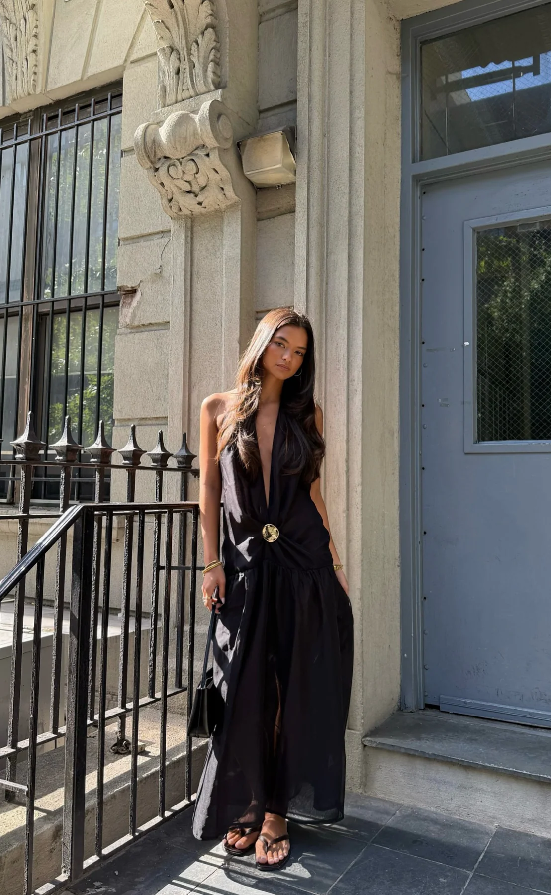 Memphis Maxi Dress (Black) - Image 3