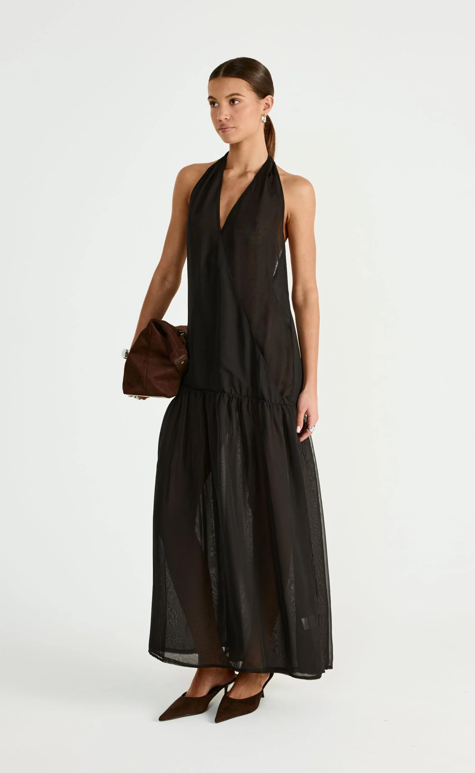 Memphis Maxi Dress (Black) - Image 4