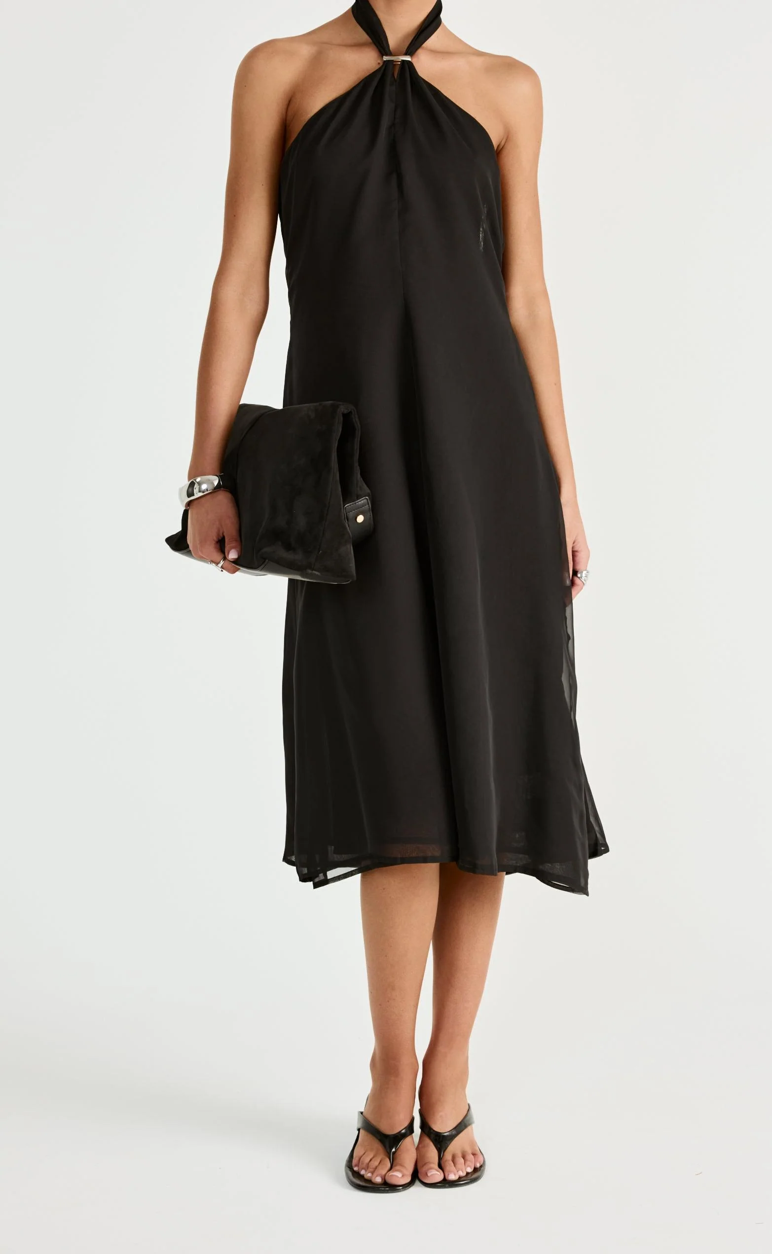 Merritt Midi Dress (Black) - Image 5