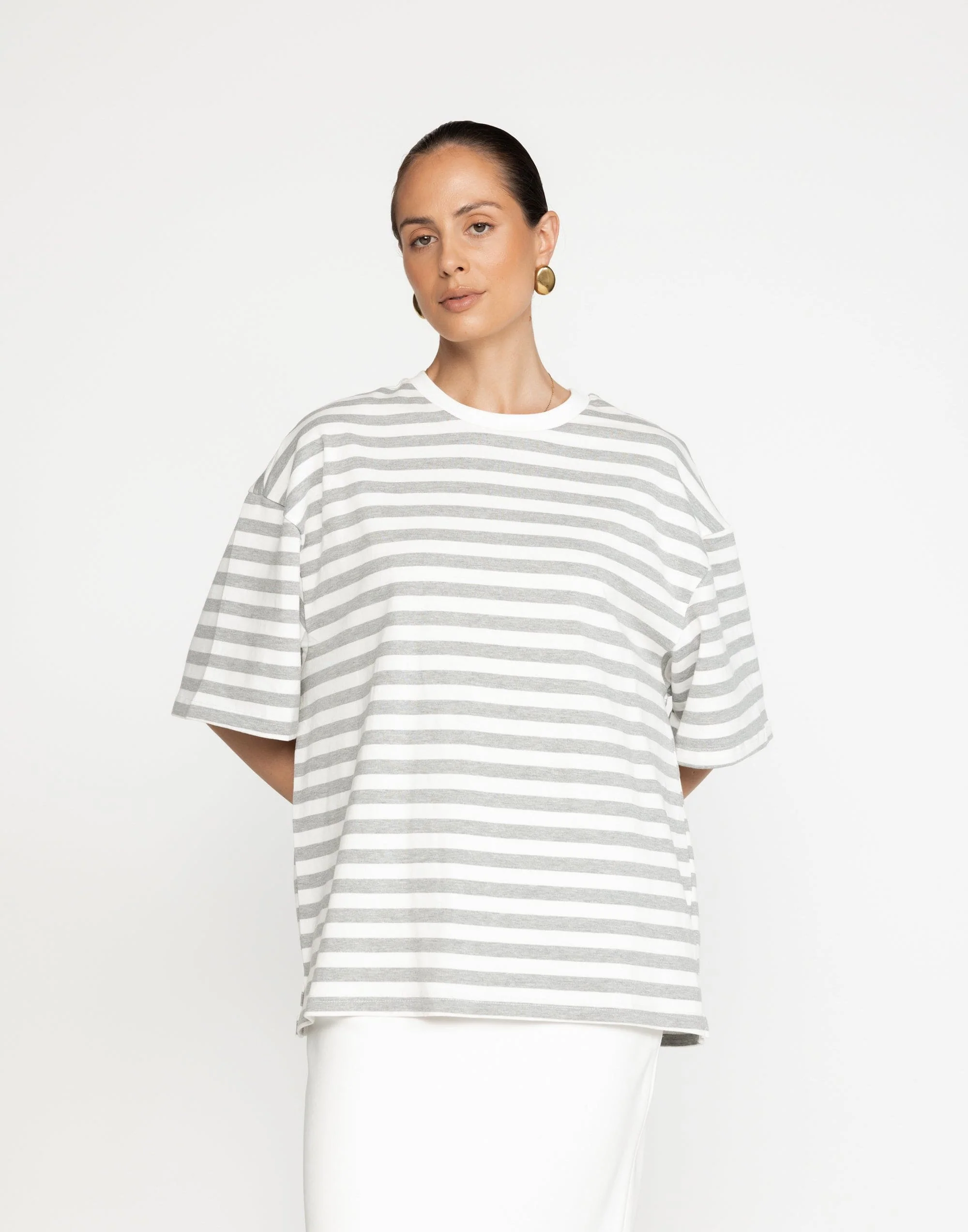 Meya Top (Grey Stripe) - Image 2