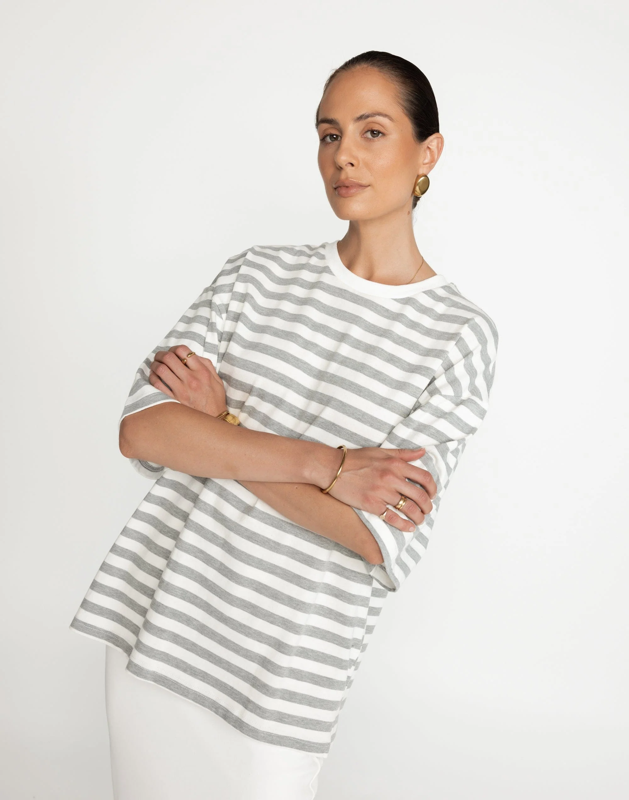 Meya Top (Grey Stripe) - Image 7