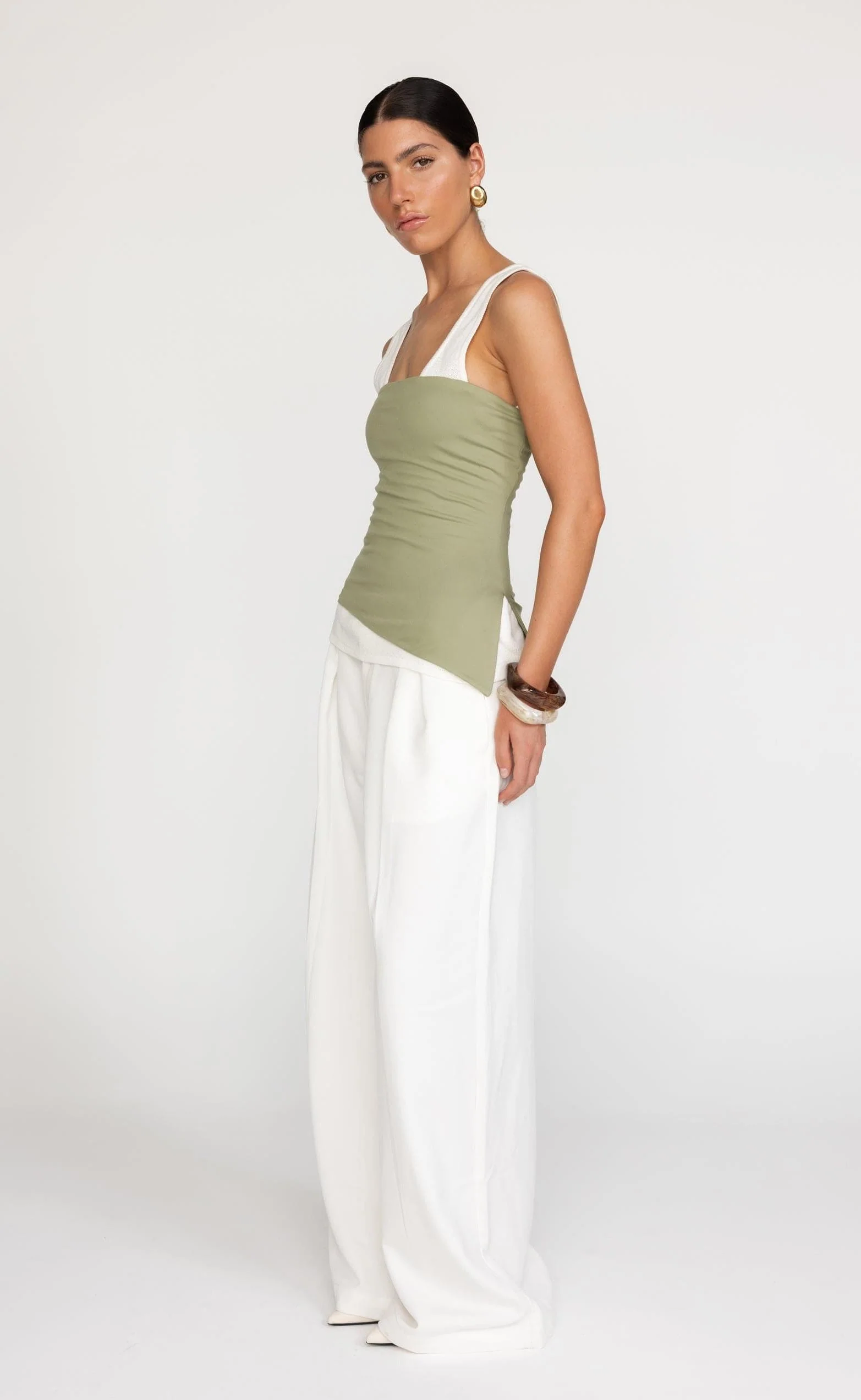 Monique Strapless Top (Pistachio) - Image 4