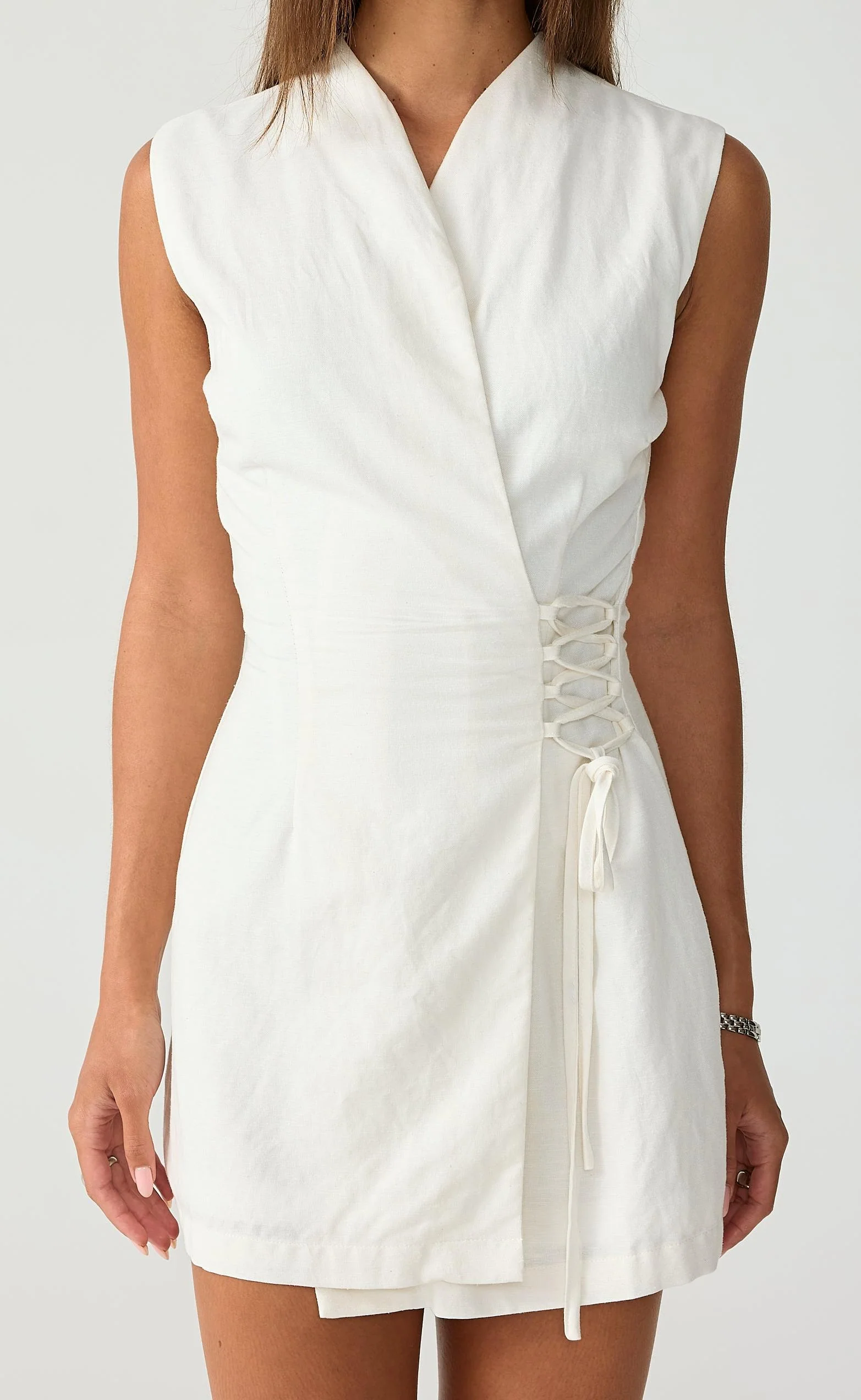 Montane Mini Dress (Off White) - Image 3