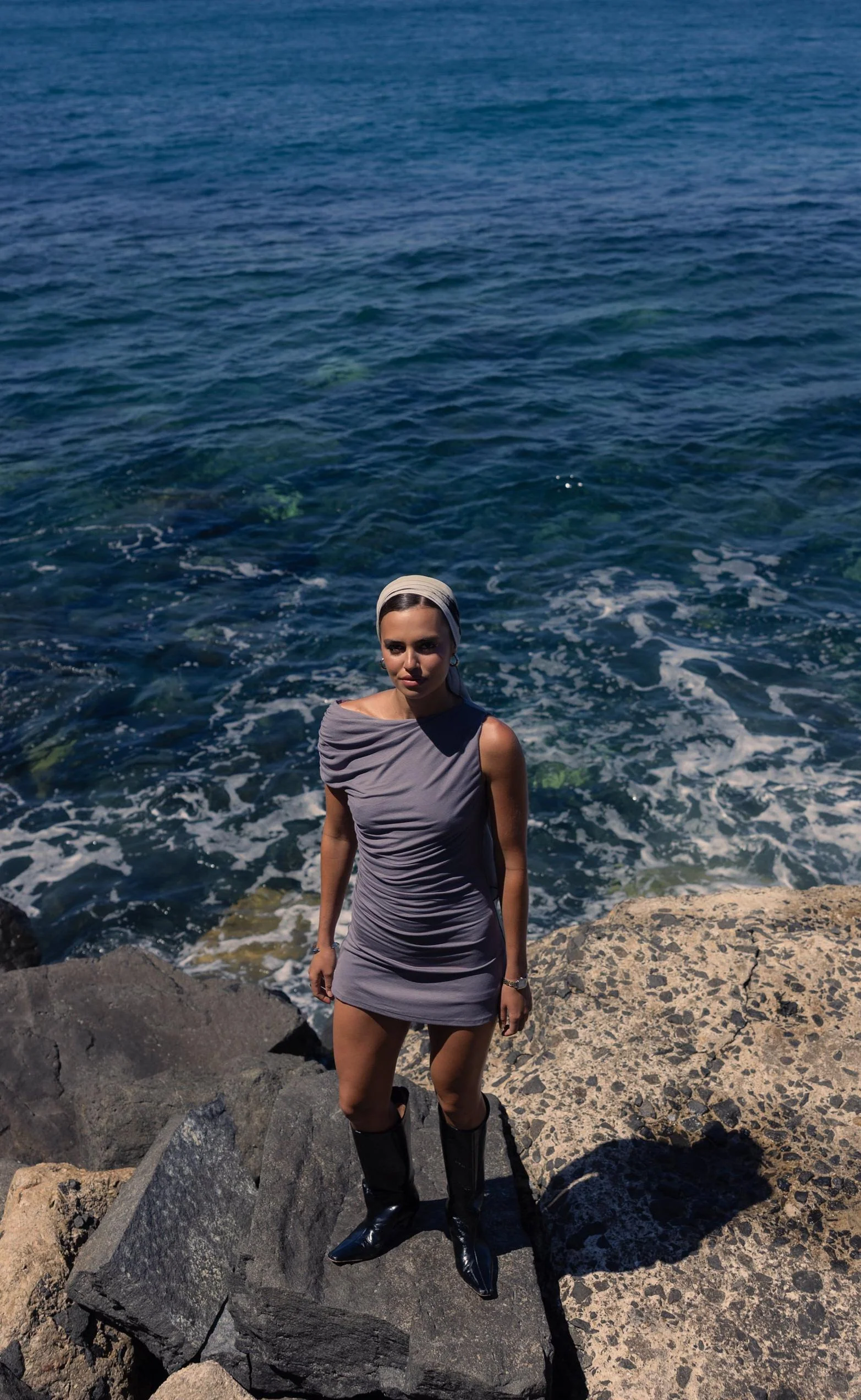 Murphy Mini Dress (Fossil) - Image 8