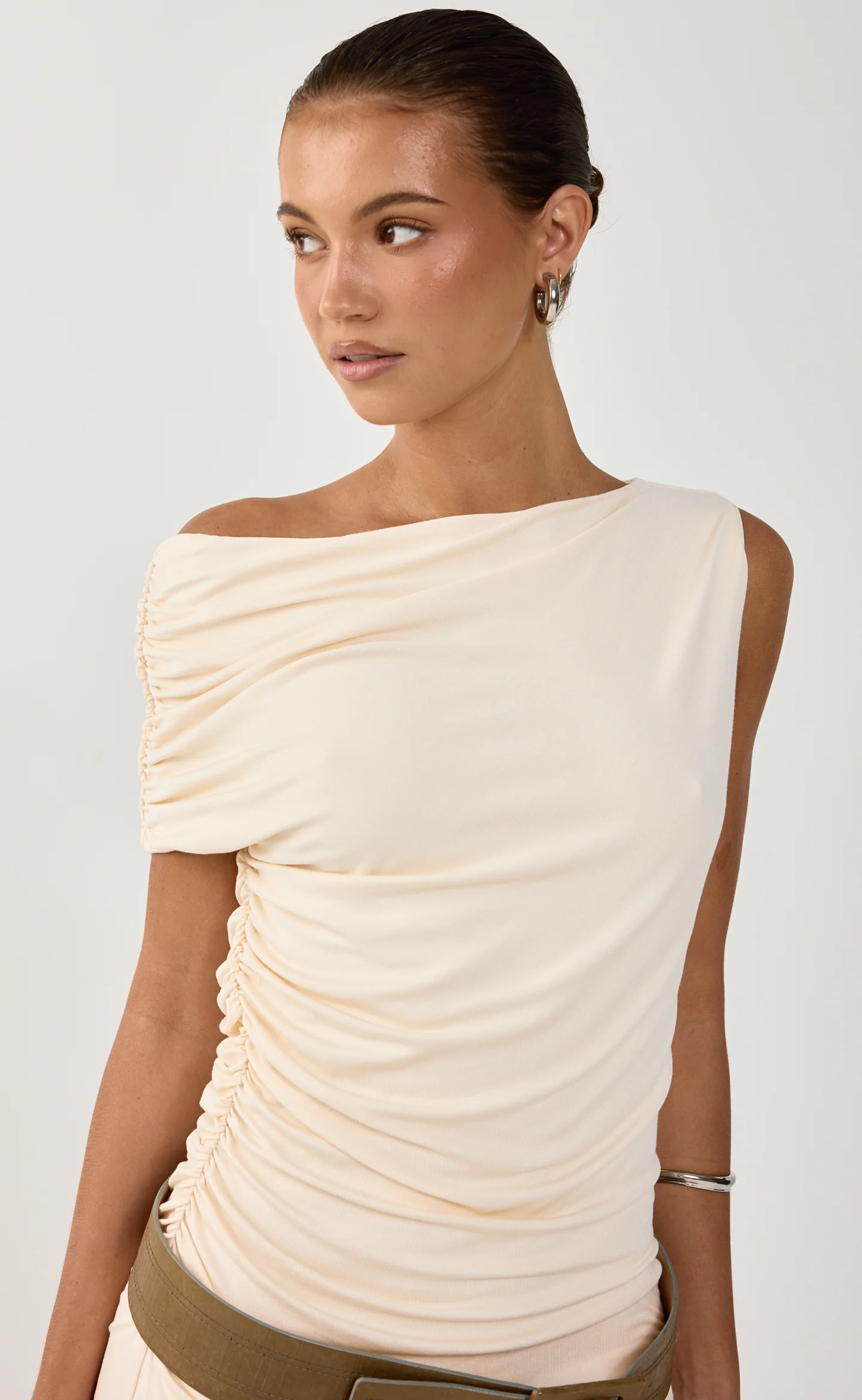 Murphy Mini Dress (Oat) - Image 6