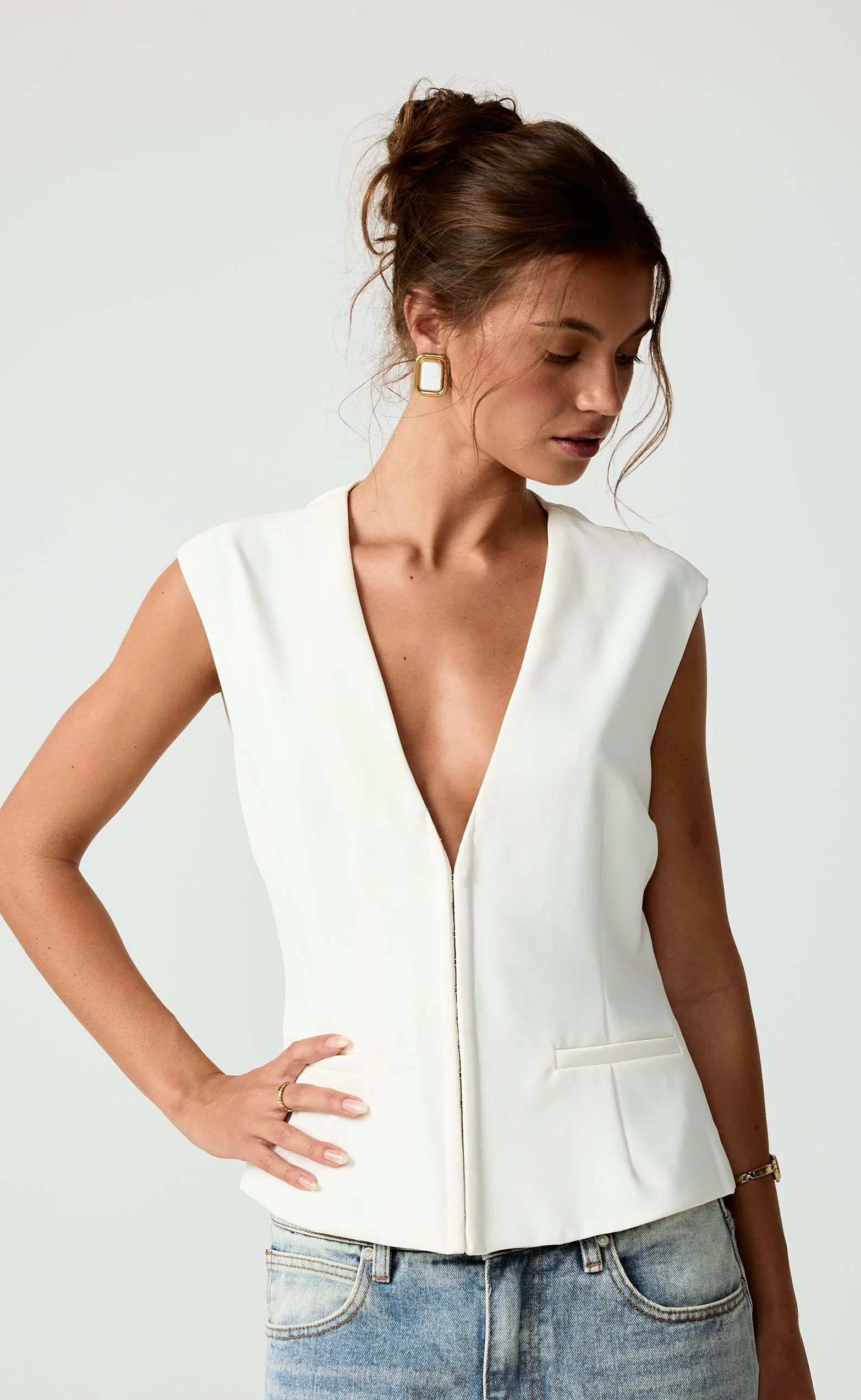 Nanette Top (Cream) - Image 5