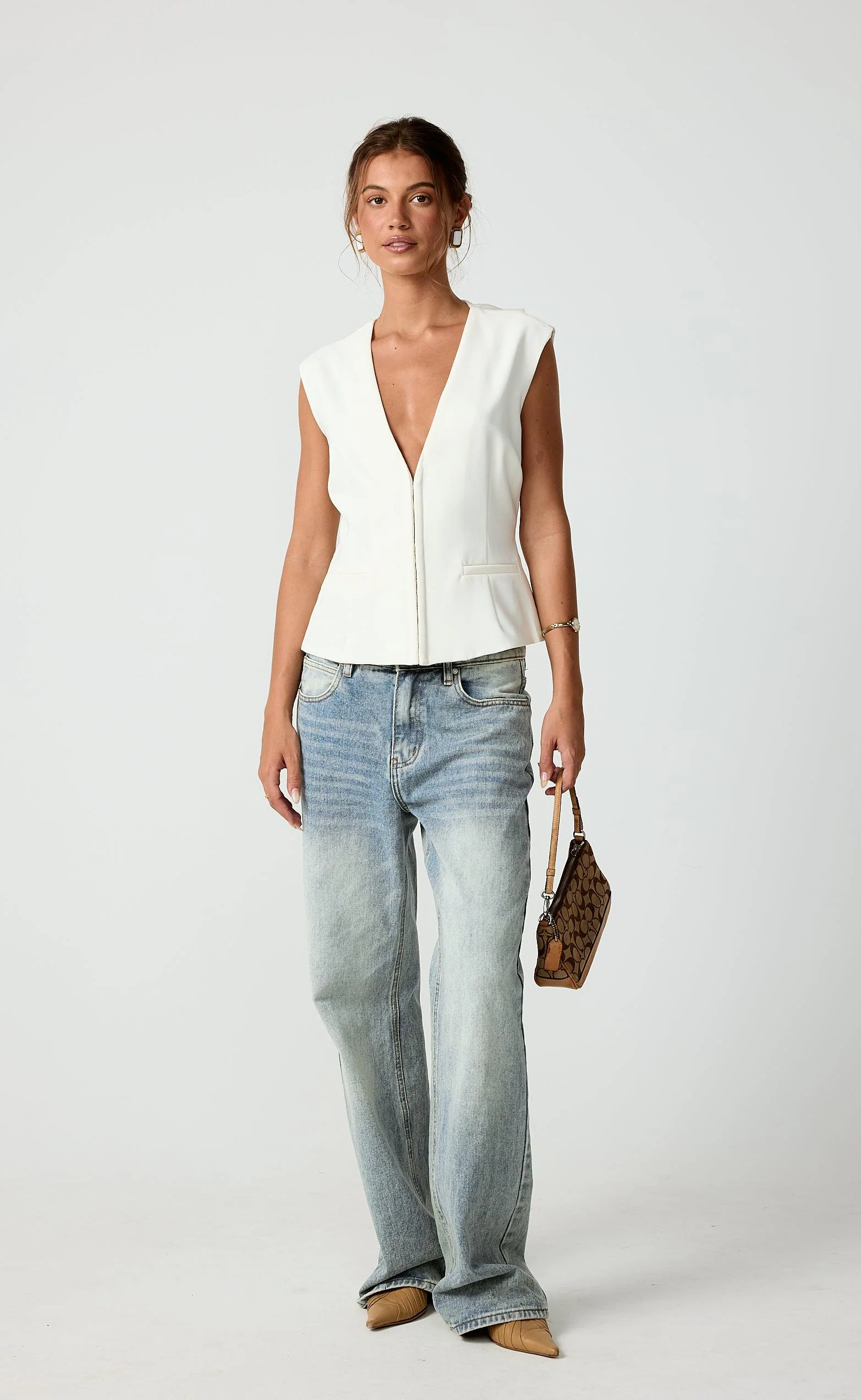 Nanette Top (Cream) - Image 6