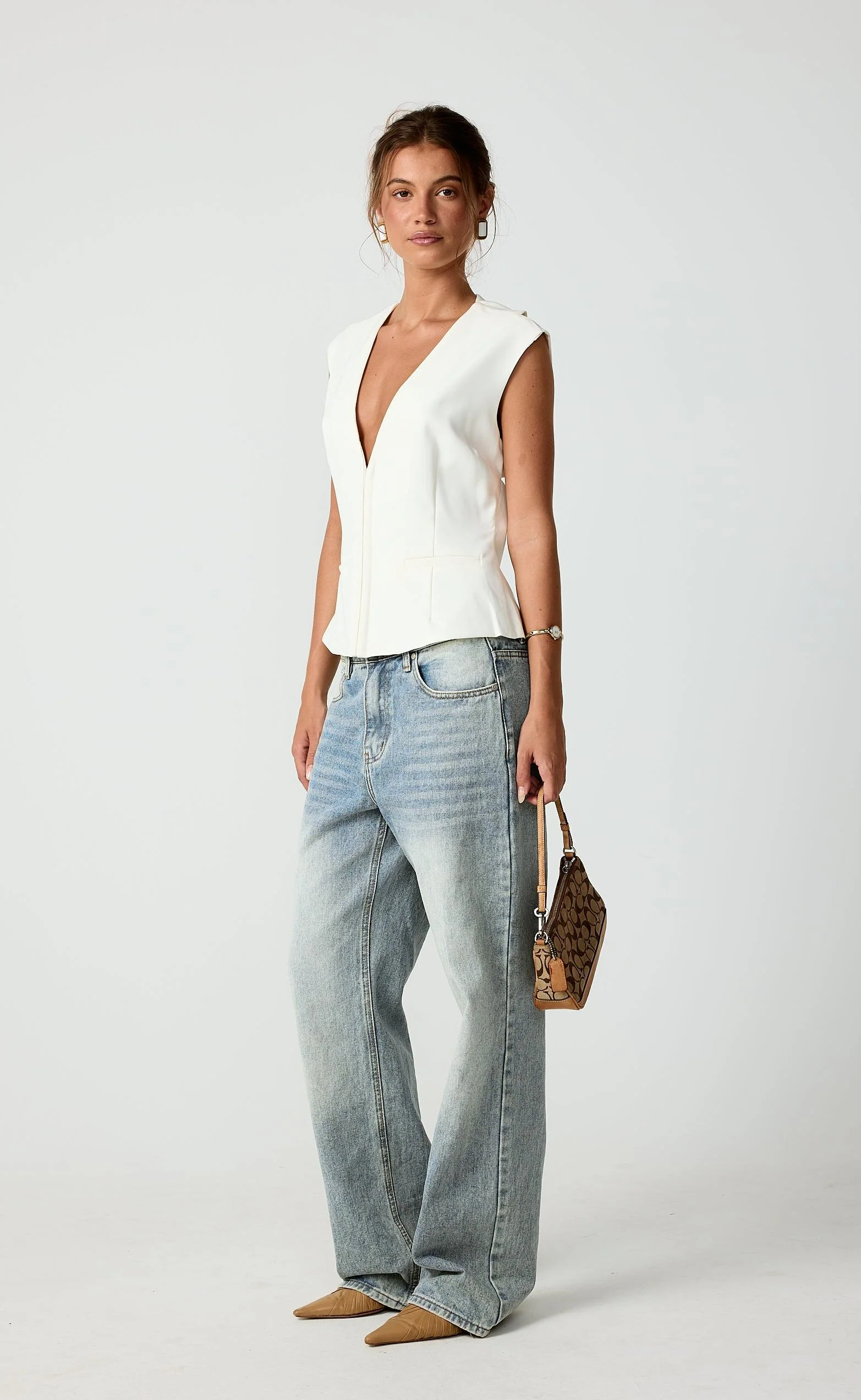 Nanette Top (Cream) - Image 7