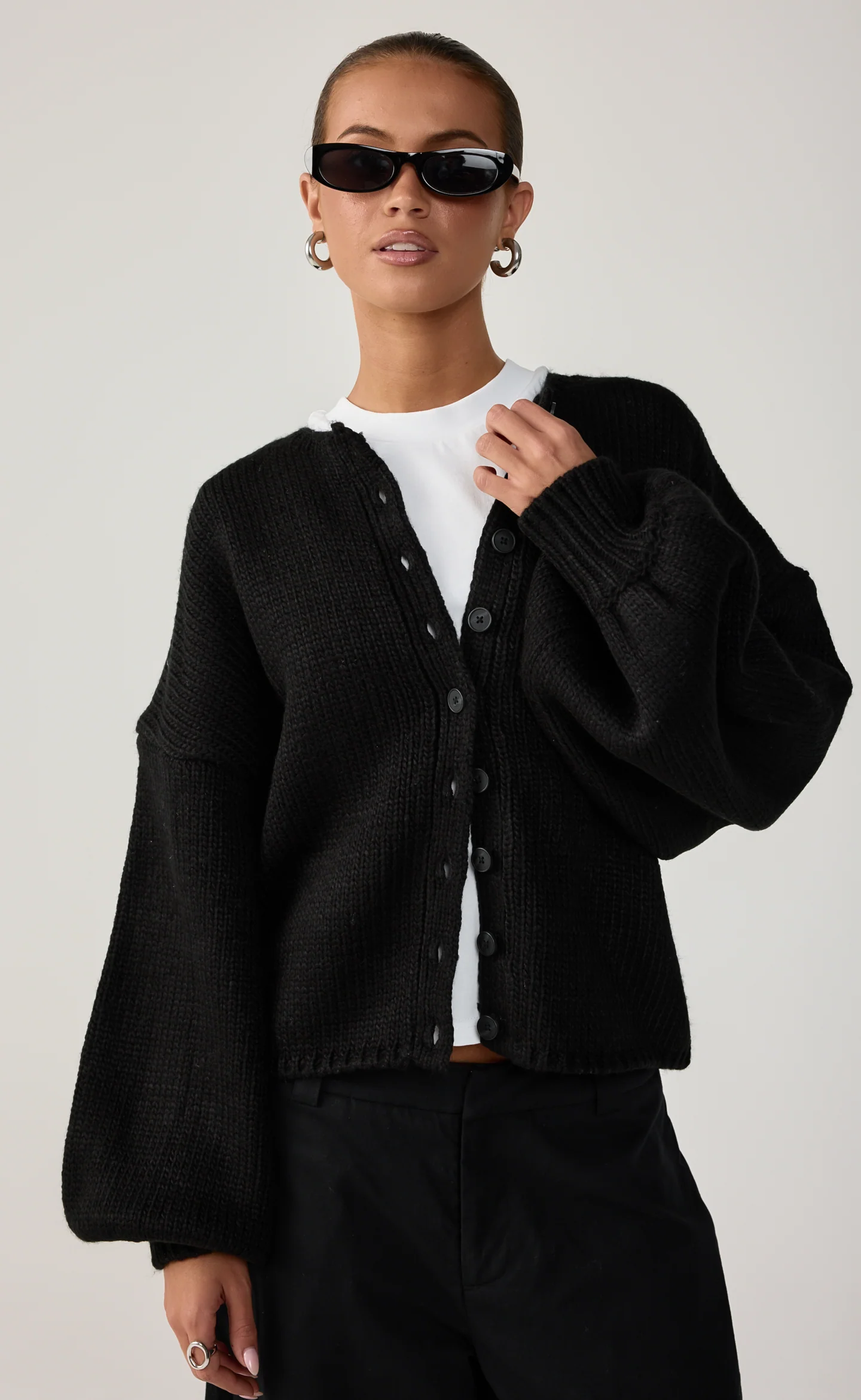 Nash Cardigan (Black) - Image 2