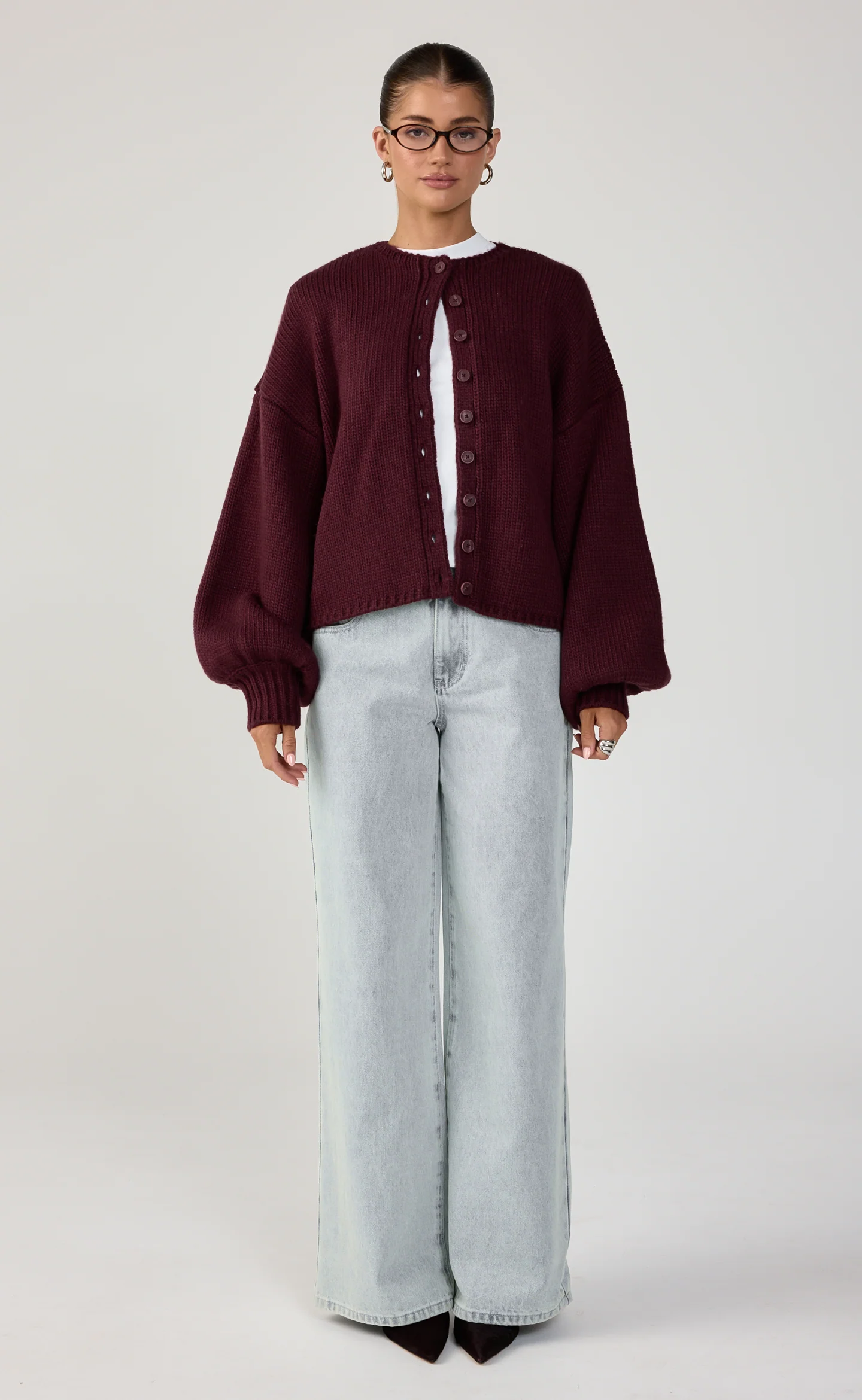 Nash Cardigan (Plum) - Image 2