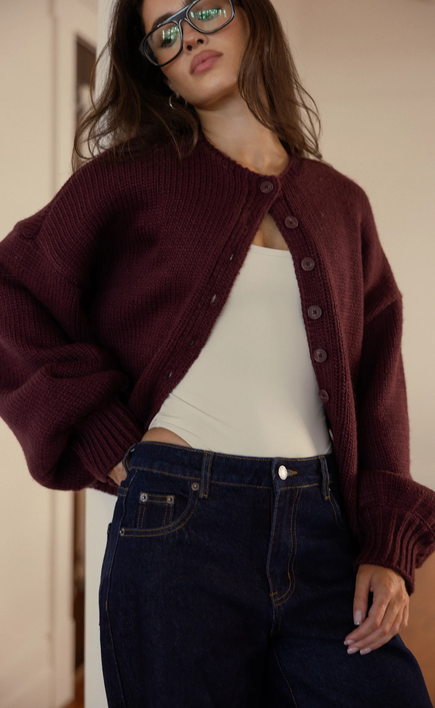 Nash Cardigan (Plum) - Image 5