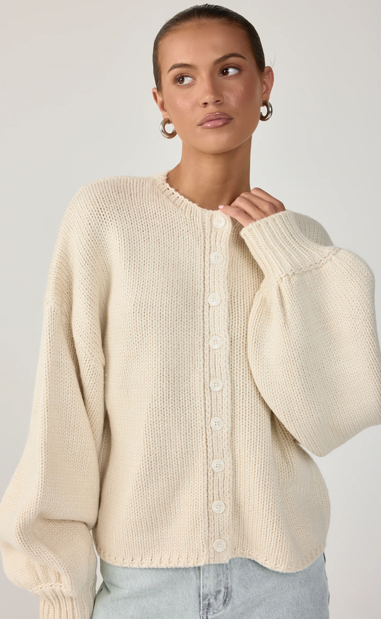 Nash Cardigan (Off White) - Image 6