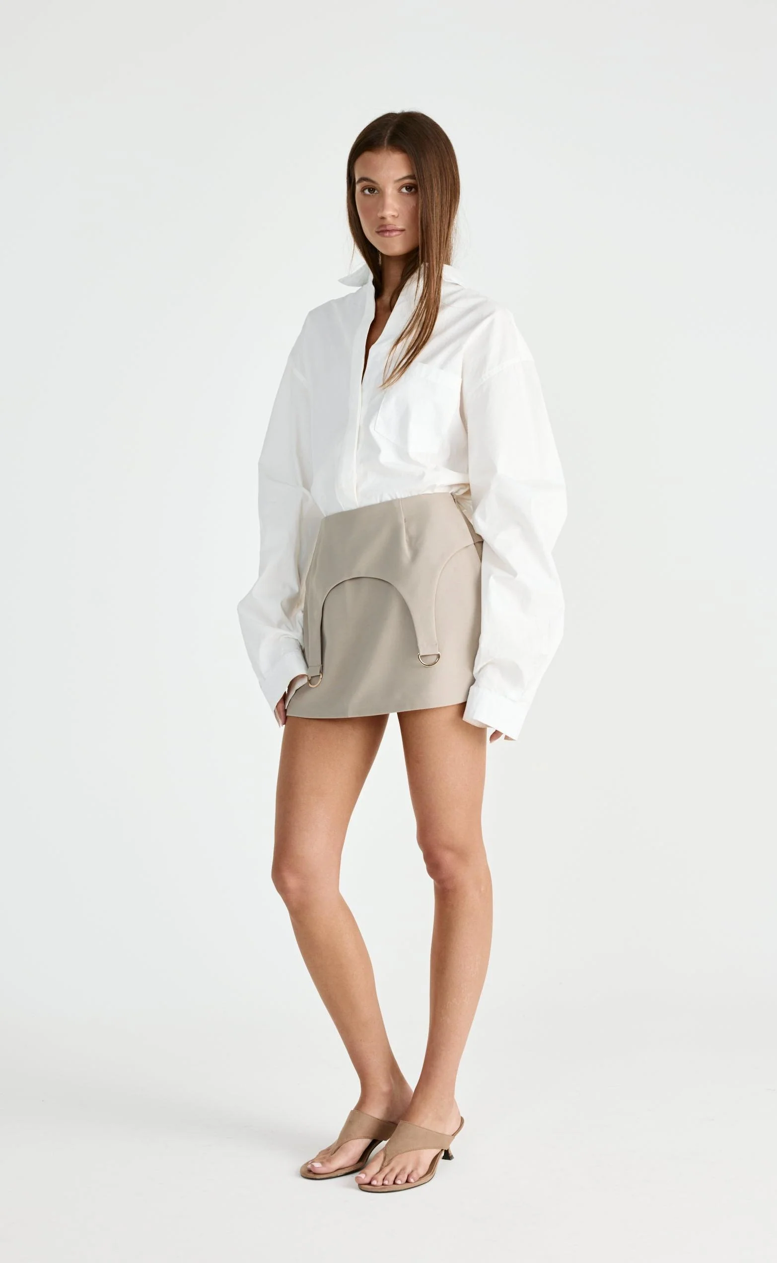 Nebula Mini Skirt (Pebble) - Image 8