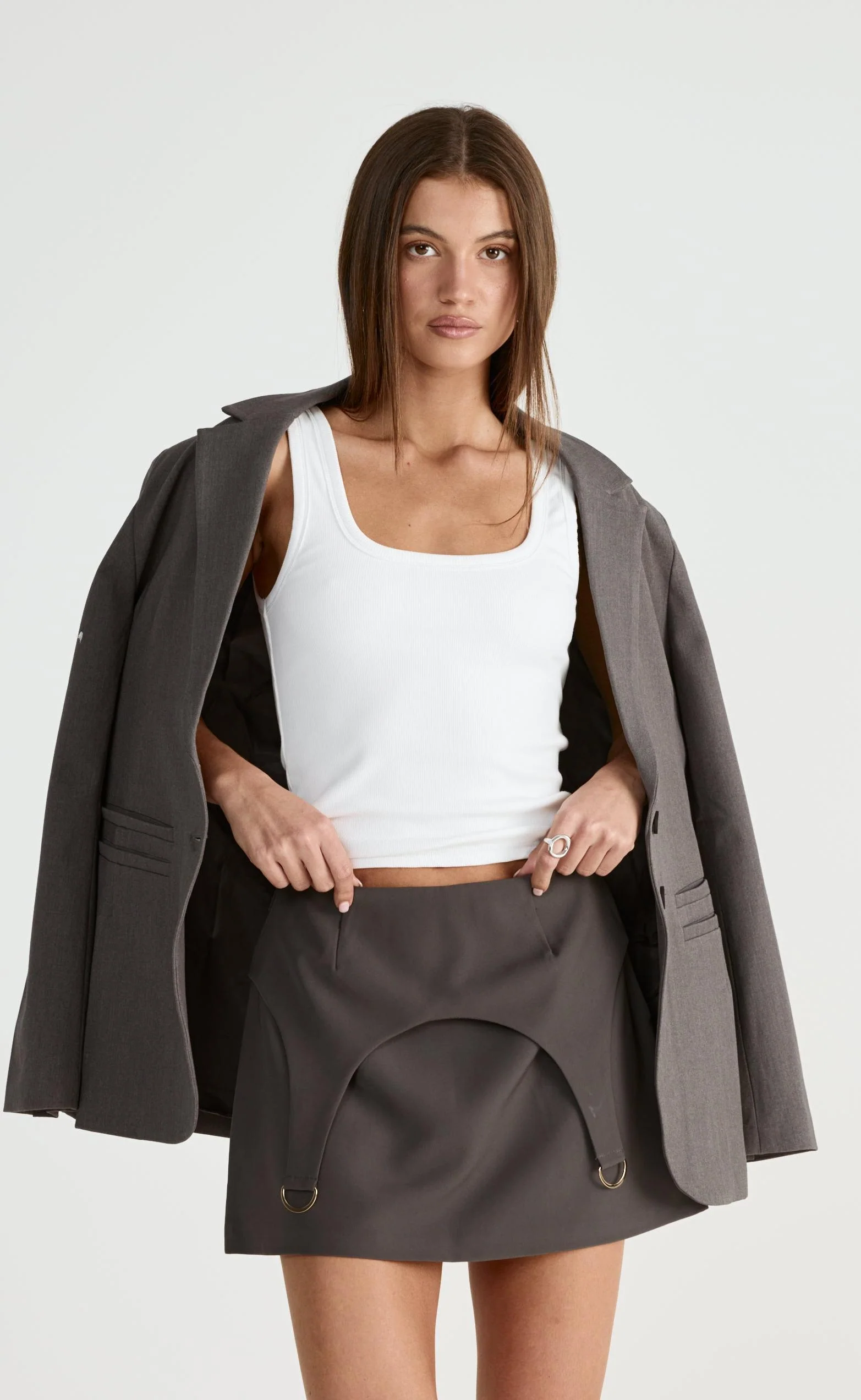 Nebula Mini Skirt (Slate) - Image 5