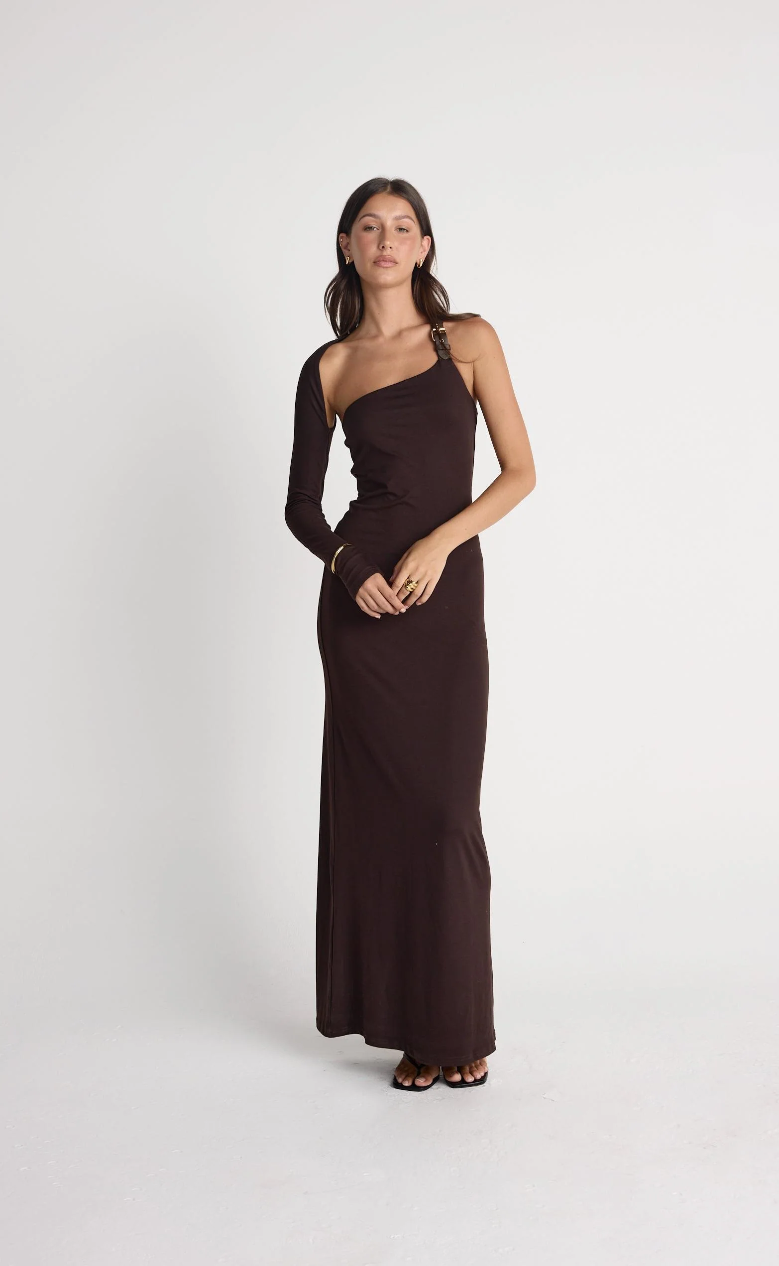 Nelson Maxi Dress (Chocolate) - Image 4