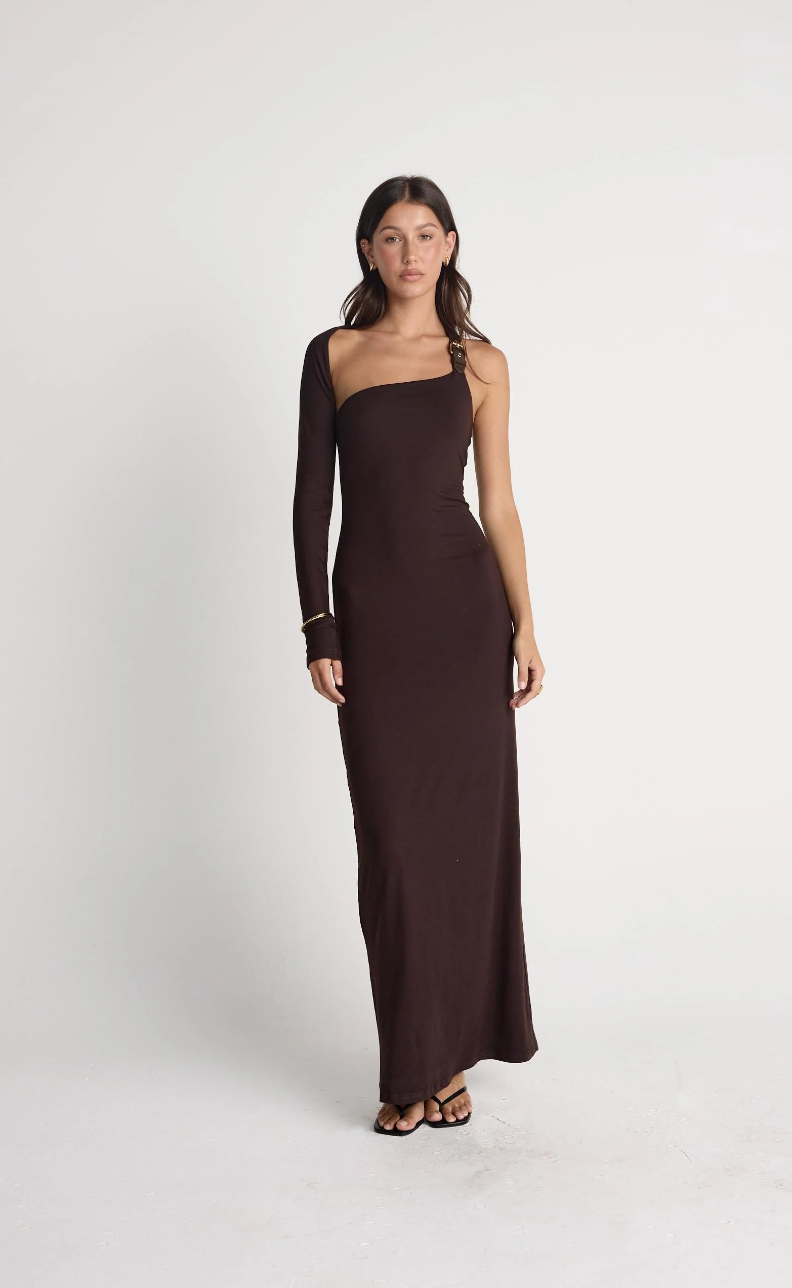 Nelson Maxi Dress (Chocolate) - Image 5