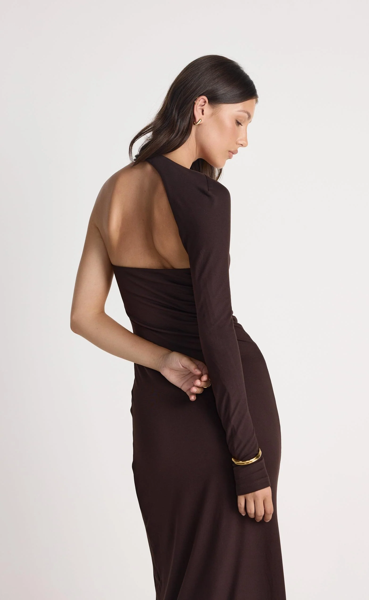 Nelson Maxi Dress (Chocolate) - Image 7