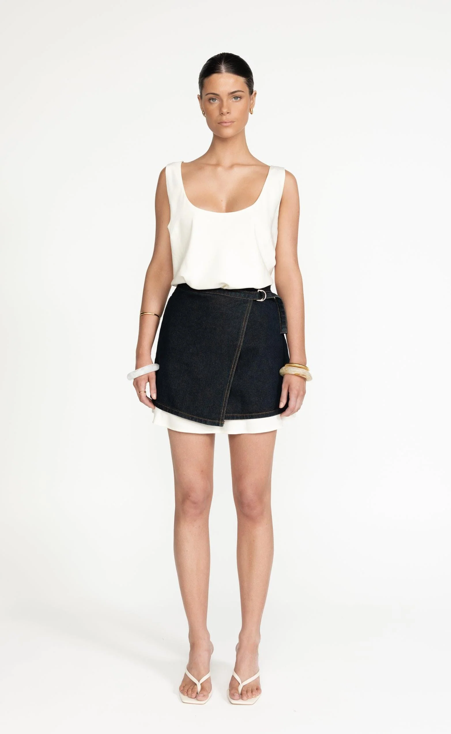 Nicholas Denim Mini Skirt (Indigo) - Image 5