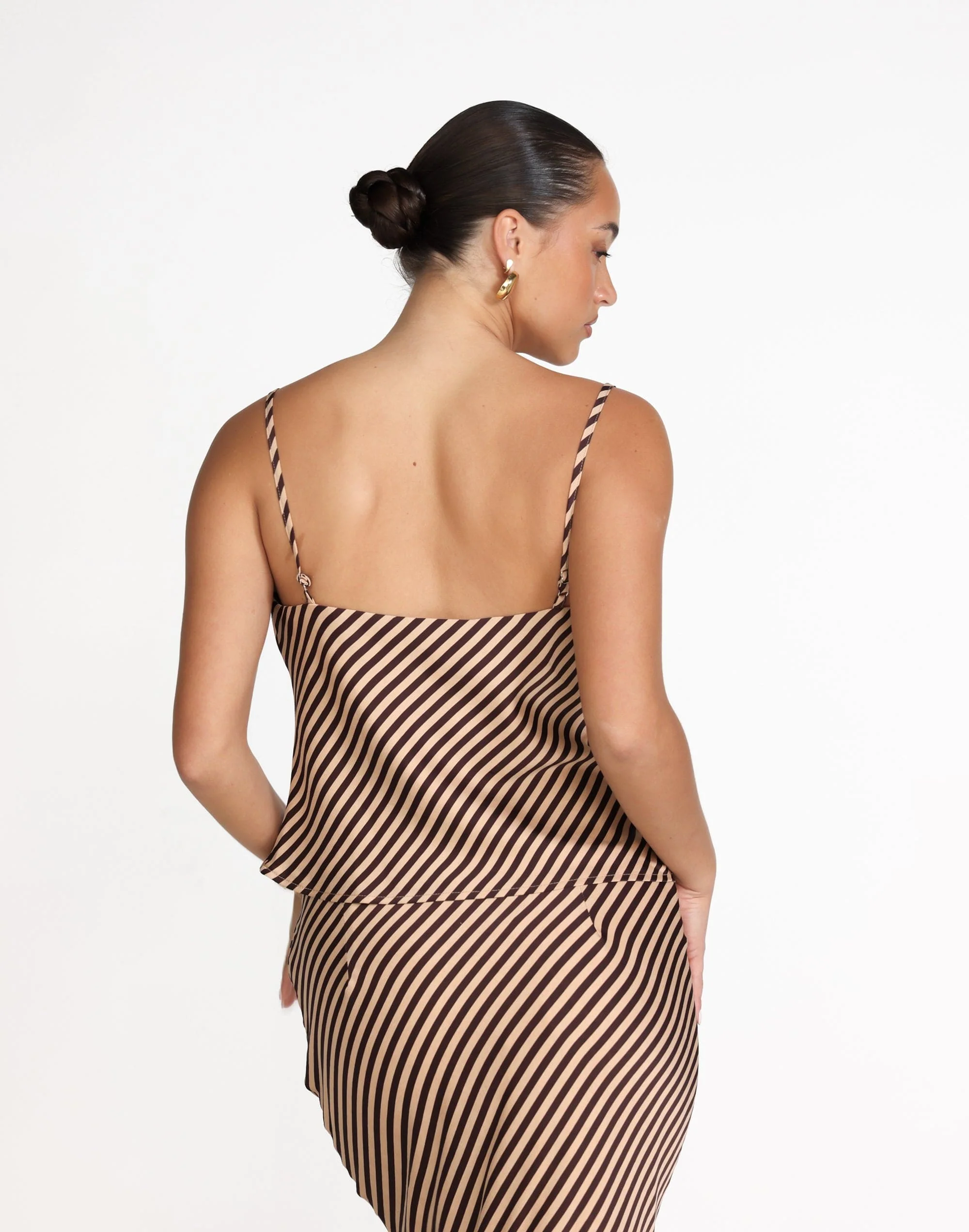 Nigella Top (Caramel Pinstripe) - Image 5