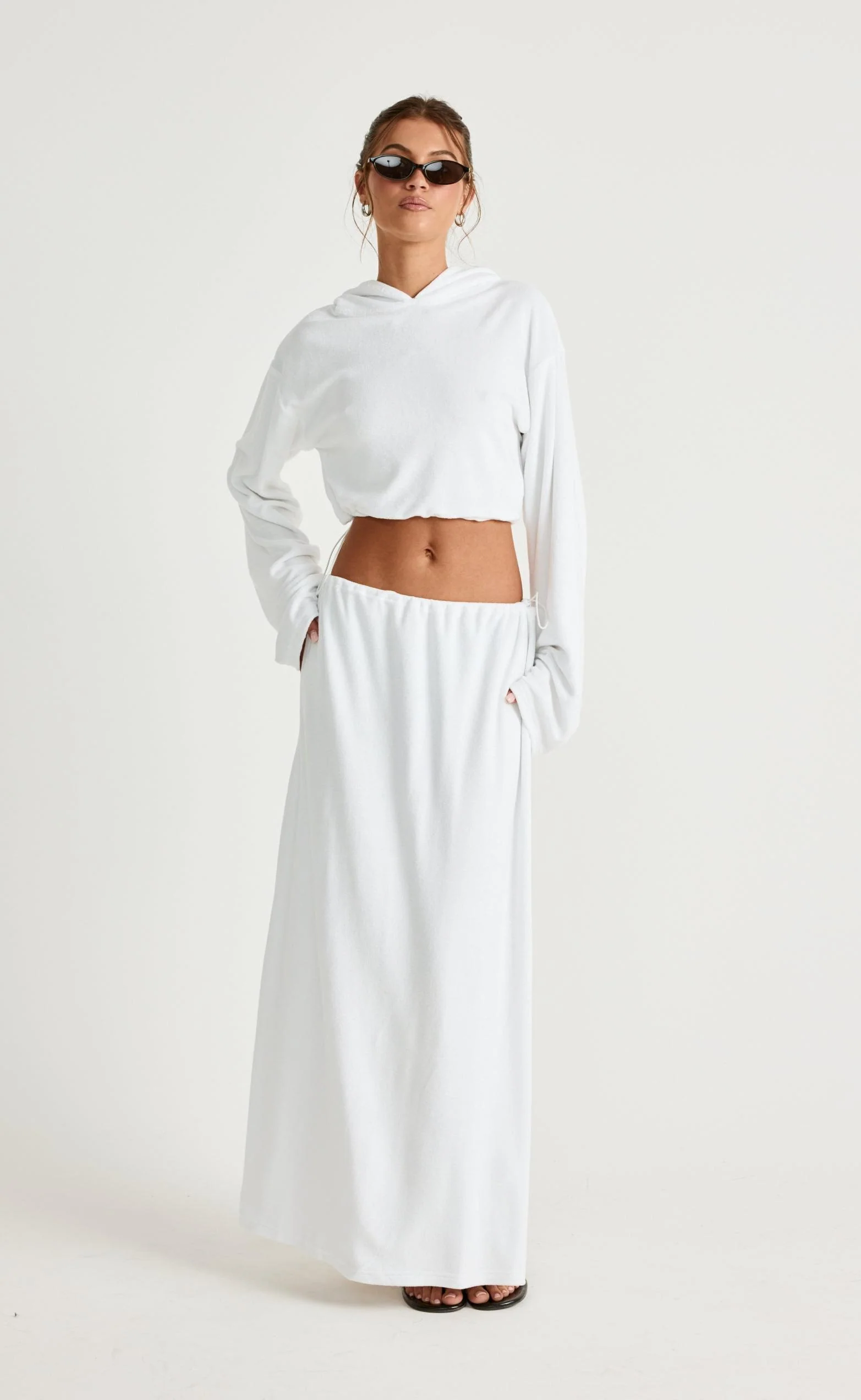 Odette Maxi Skirt (Off White) - Image 10