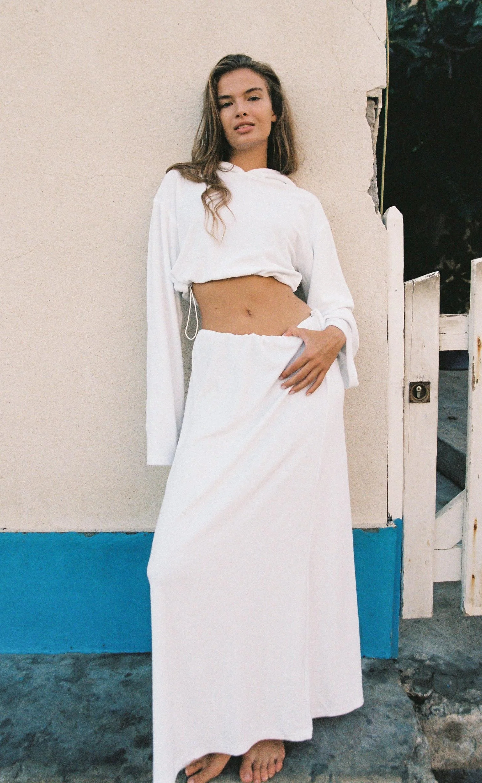Odette Maxi Skirt (Off White) - Image 4