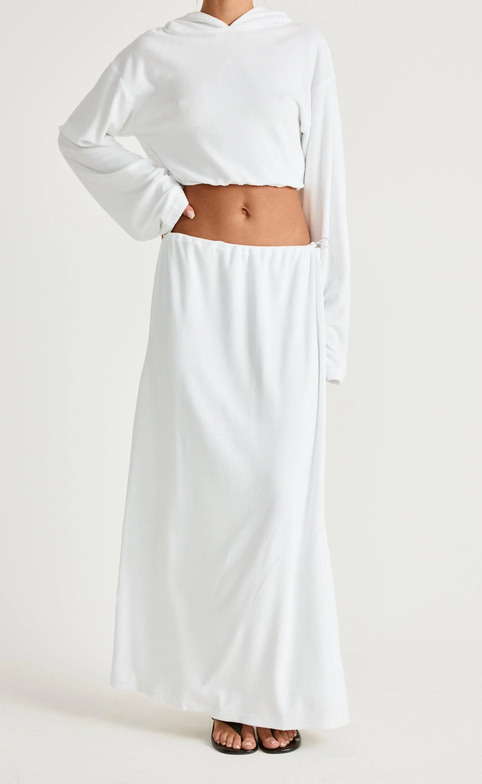 Odette Maxi Skirt (Off White) - Image 7