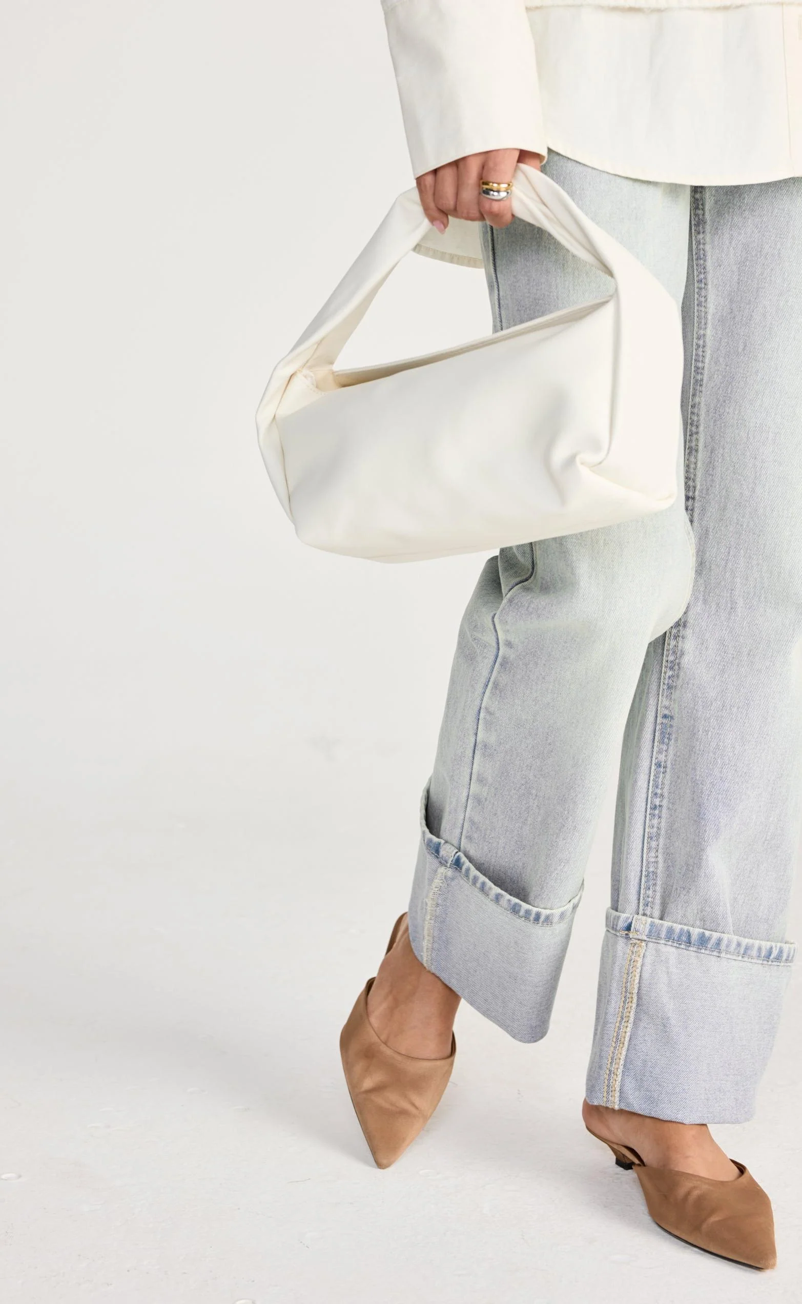 Olive Handle Bag (Bone) - By Billini - Image 3