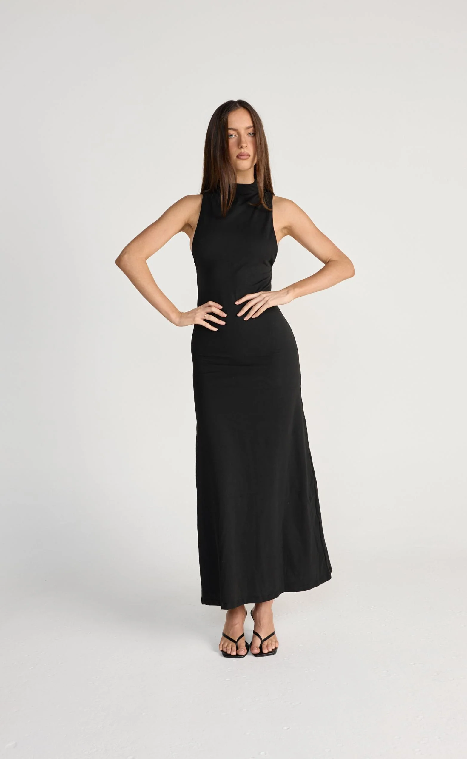Oren Maxi Dress (Black) - Image 4