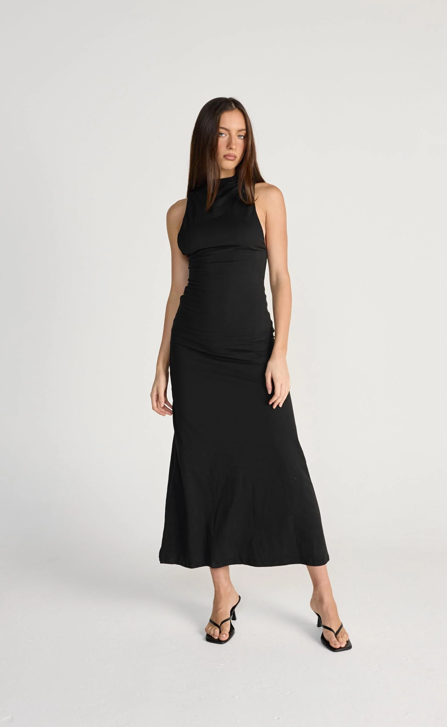 Oren Maxi Dress (Black) - Image 5